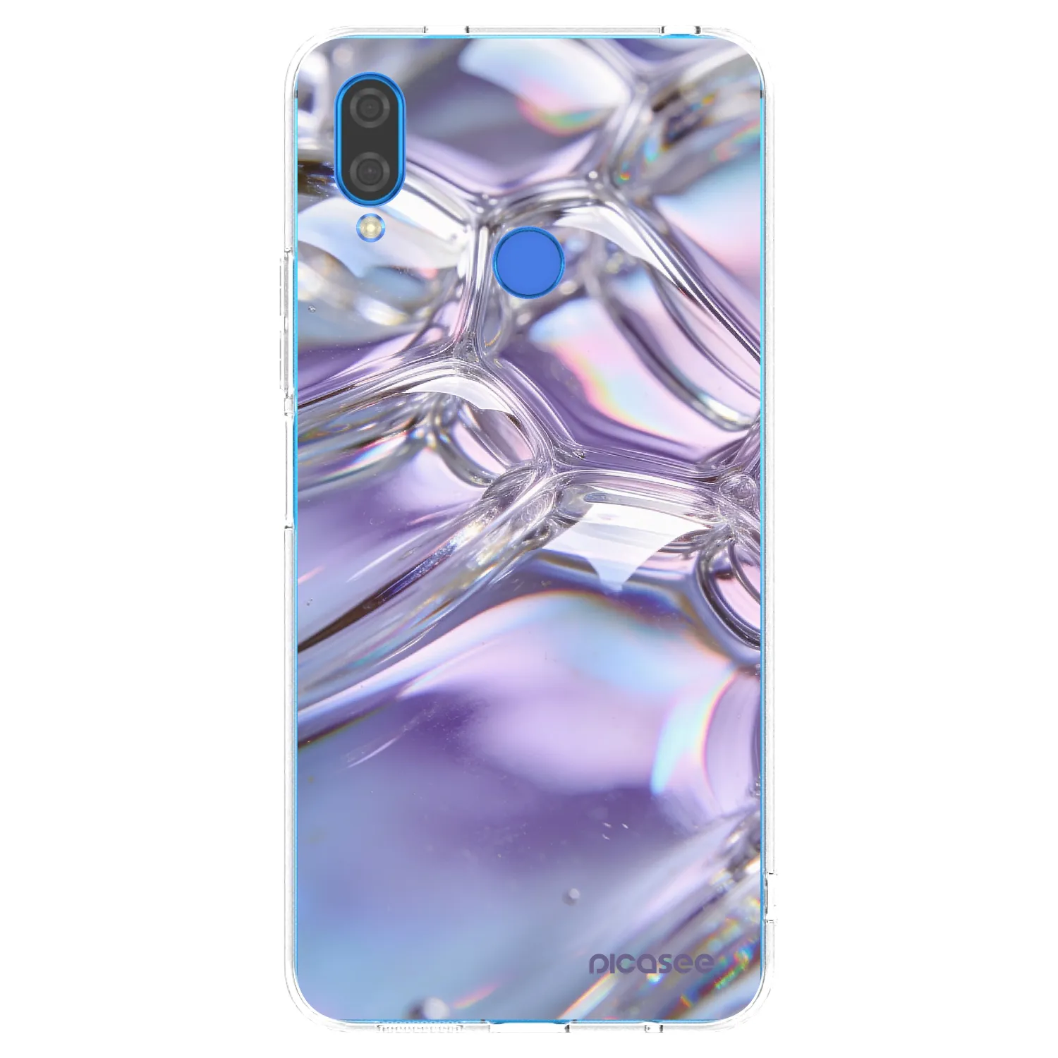 Picasee silikonska prozirna maskica za Huawei Nova 3i - Iridescent bubbles
