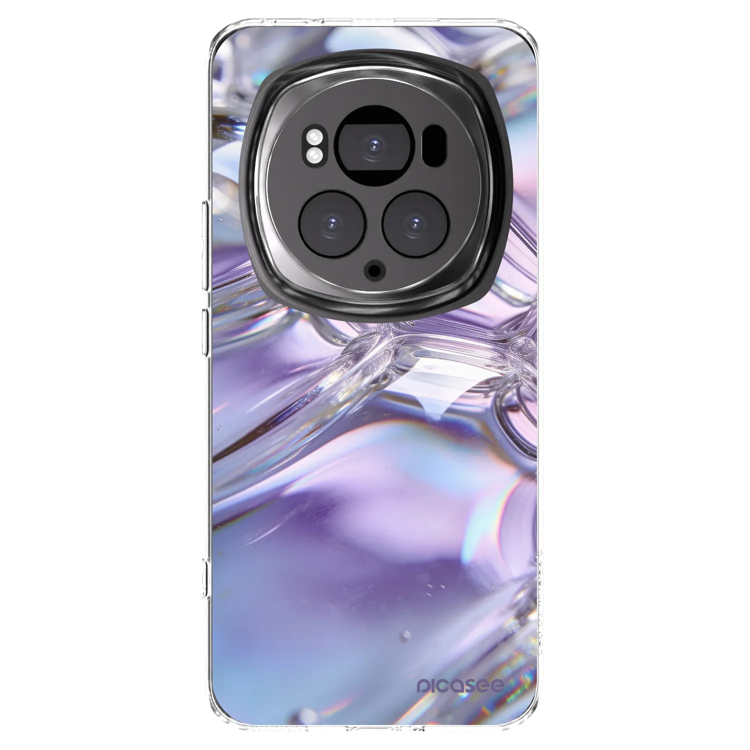 Picasee silikonska prozirna maskica za Honor Magic6 Pro - Iridescent bubbles