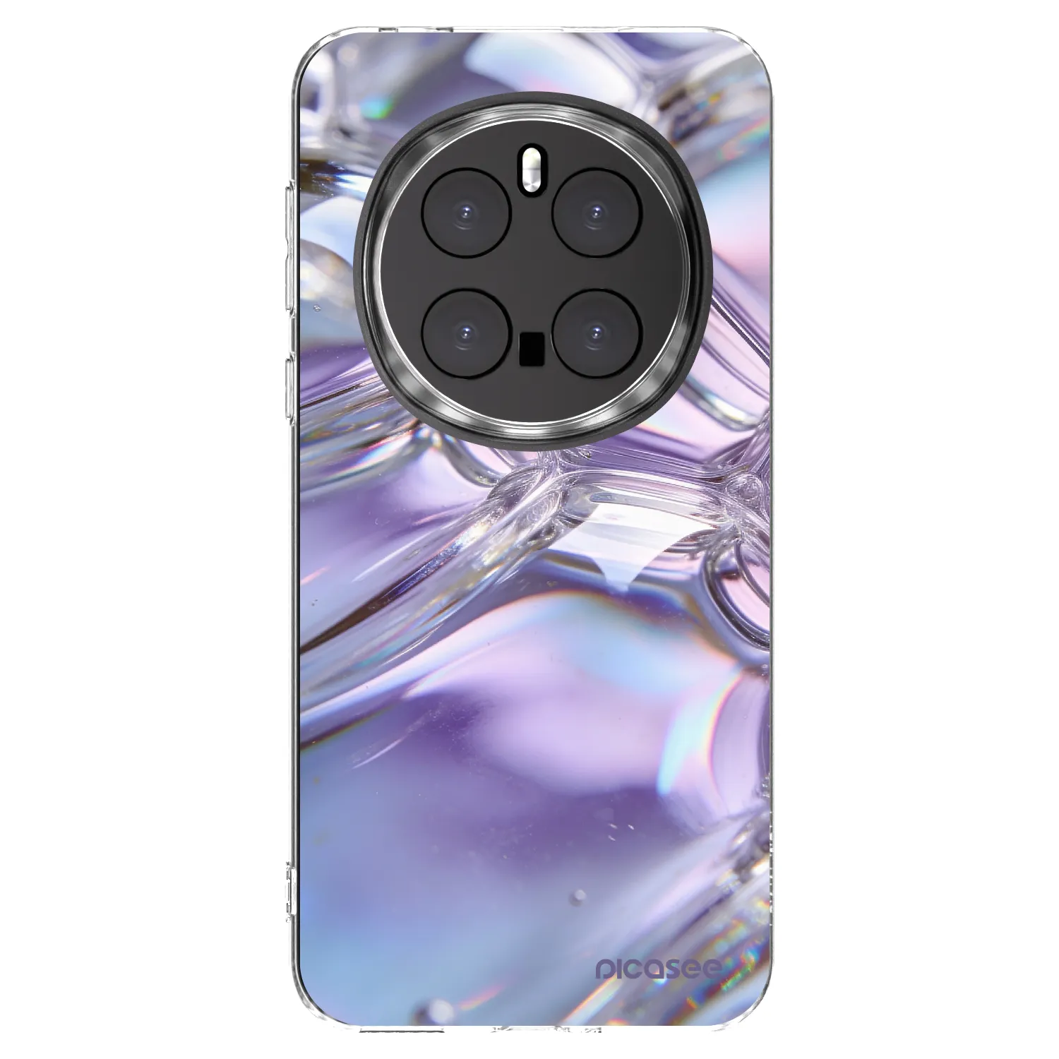 Picasee silikonska prozirna maskica za Honor Magic7 Pro 5G - Iridescent bubbles