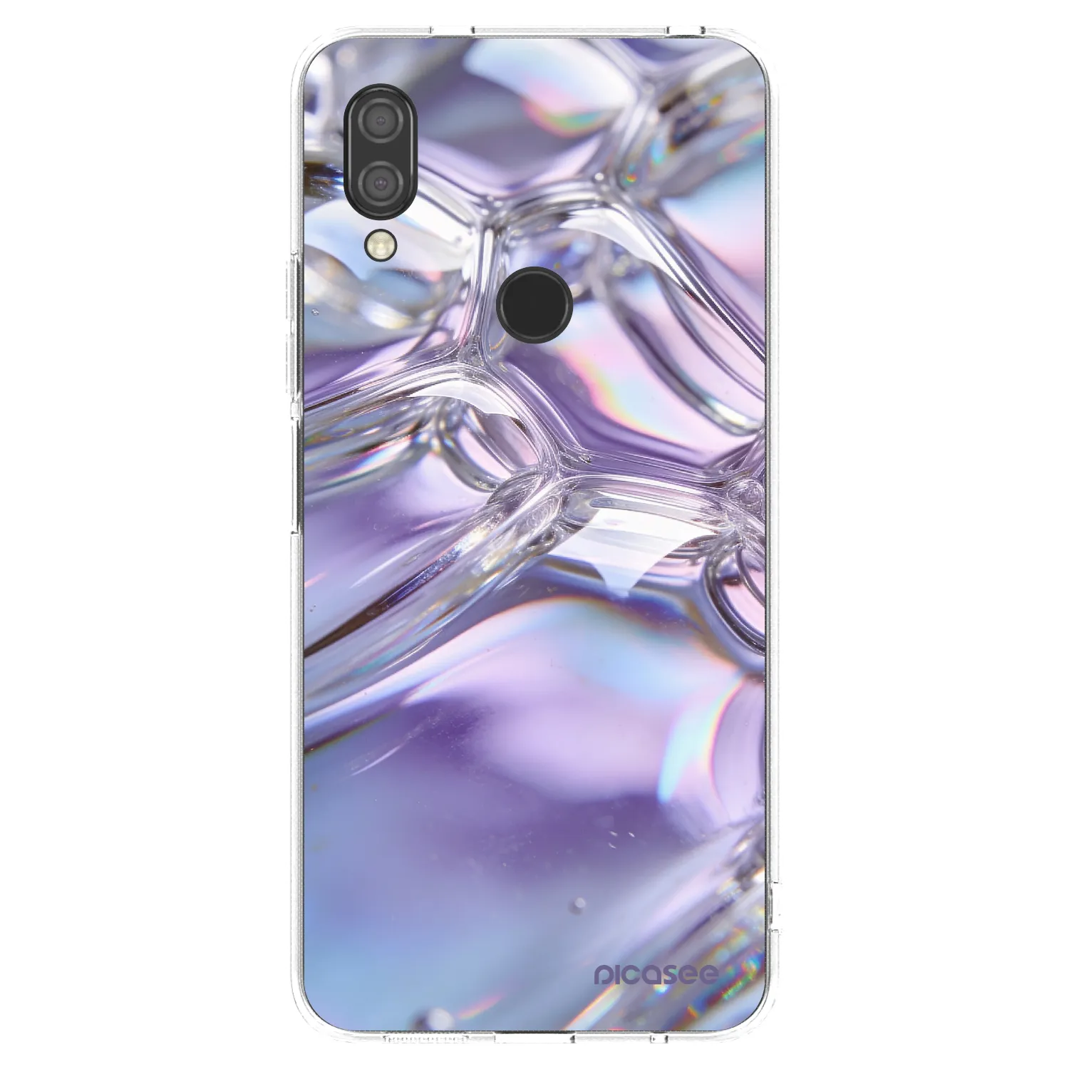 Picasee silikonska prozirna maskica za Xiaomi Redmi 7 - Iridescent bubbles