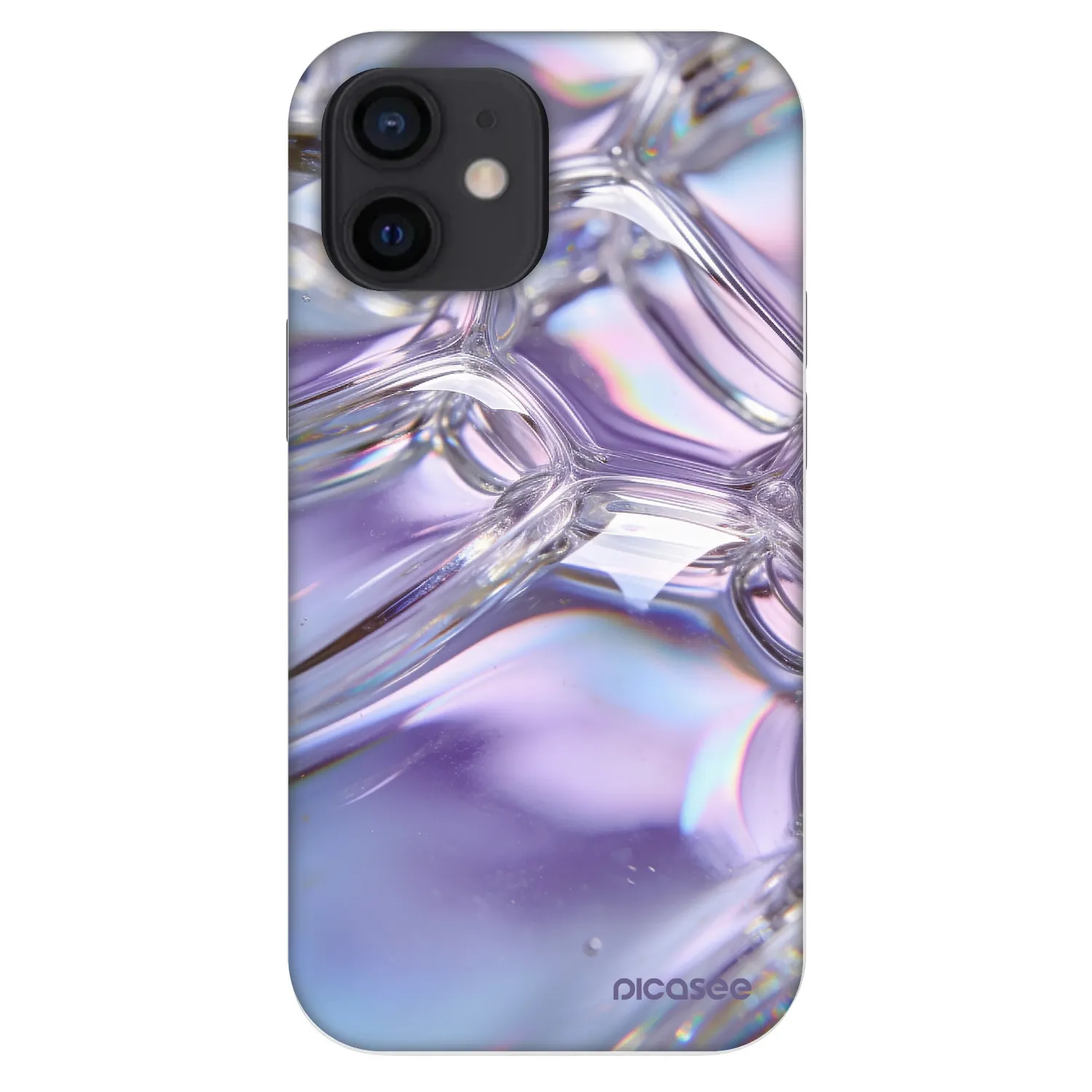 Picasee Fashion Case za Apple iPhone 12 mini - Iridescent bubbles