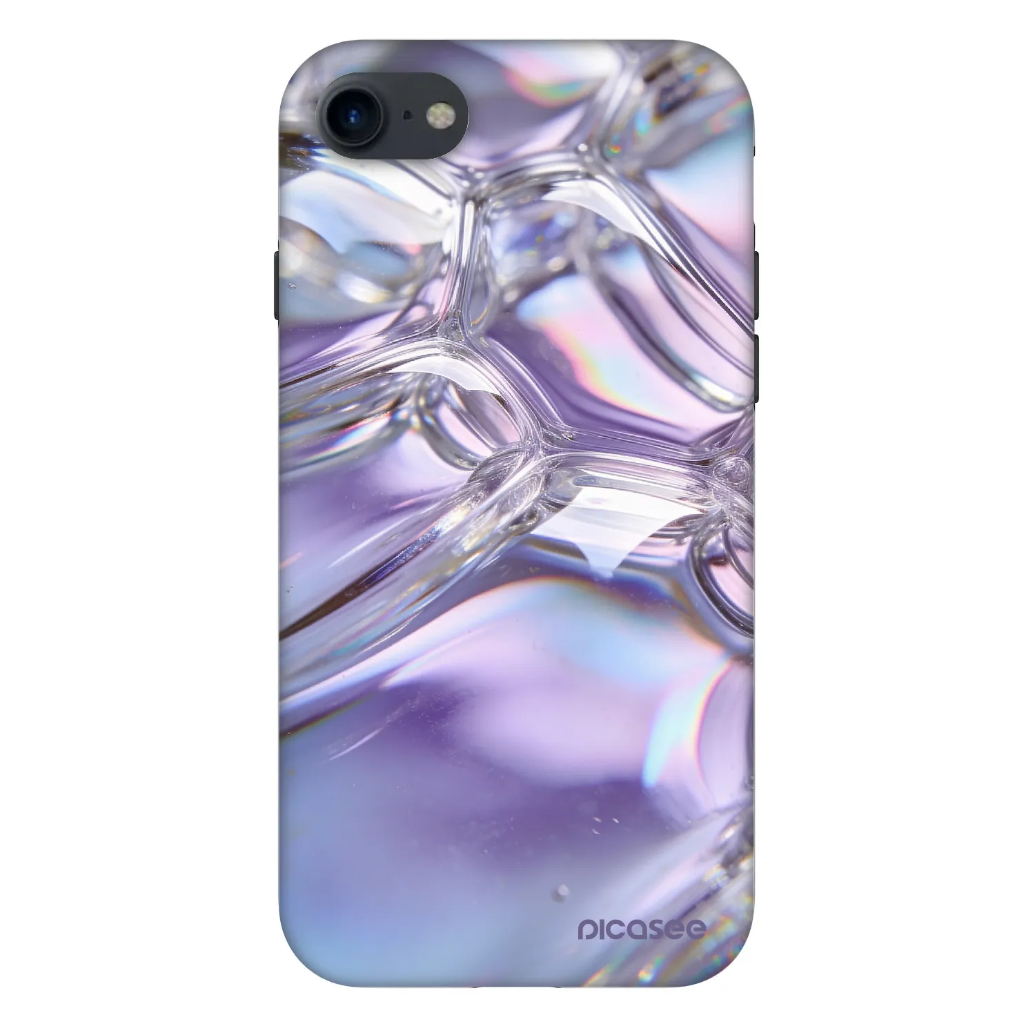 Picasee Fashion Case za Apple iPhone SE 2022 - Iridescent bubbles