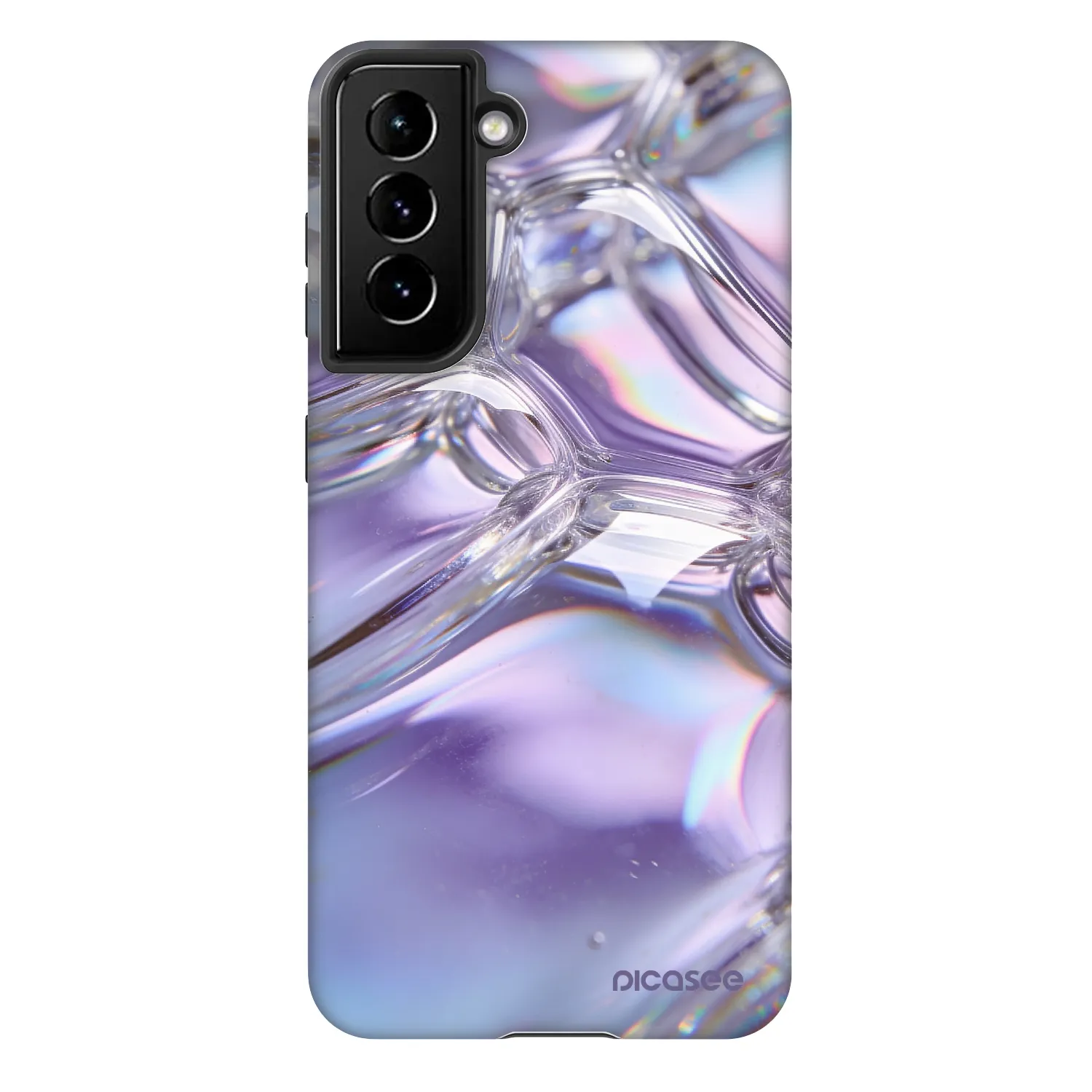 Picasee Fashion Case za Samsung Galaxy S21 5G G991B - Iridescent bubbles