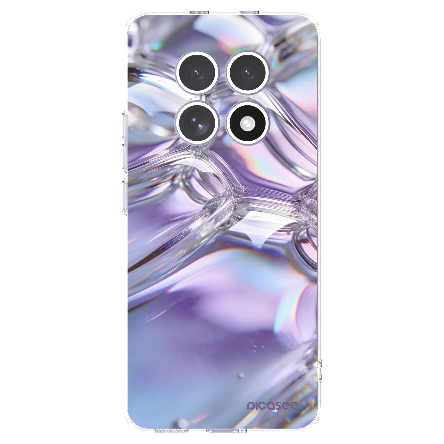 Picasee silikonska prozirna maskica za Xiaomi Redmi Note 15 4G - Iridescent bubbles