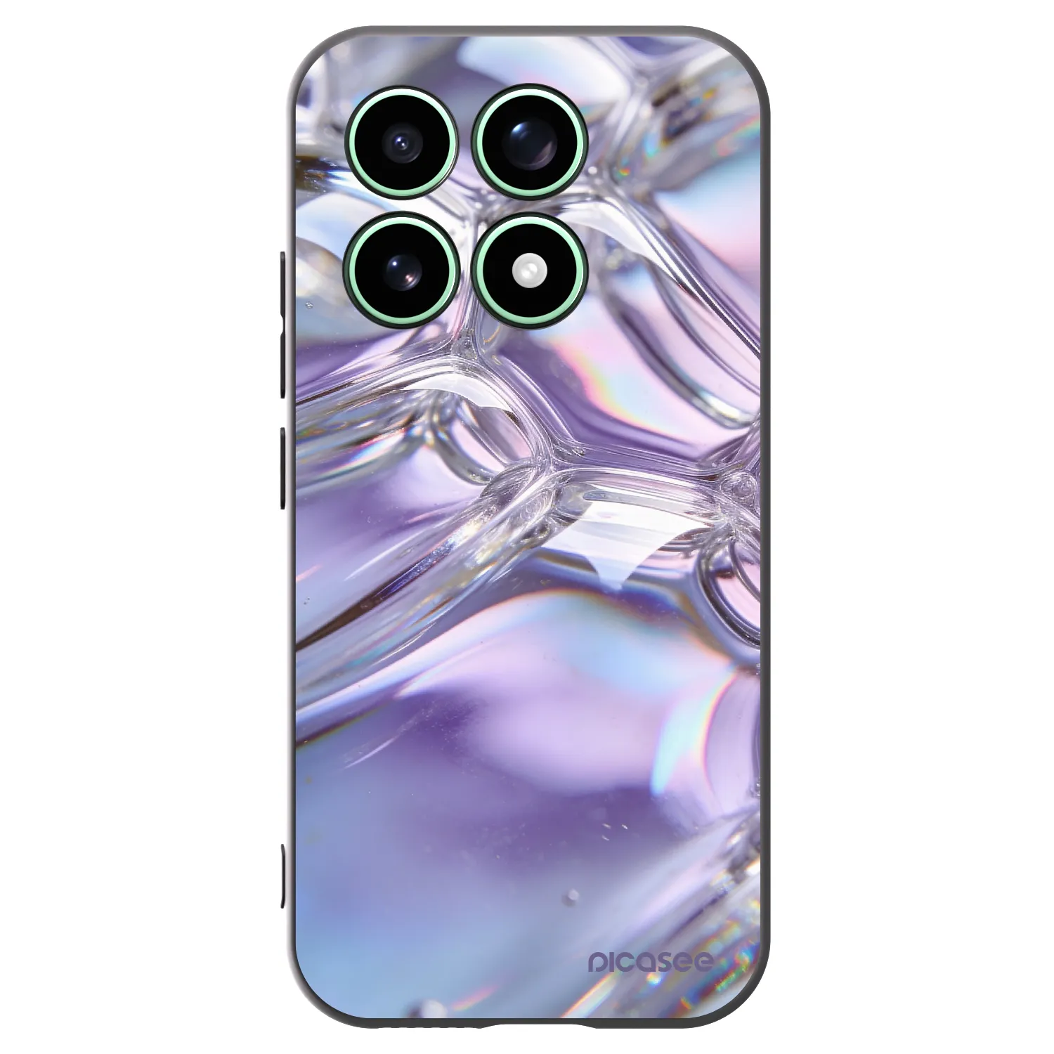 Picasee crna silikonska maskica za Xiaomi 17 - Iridescent bubbles