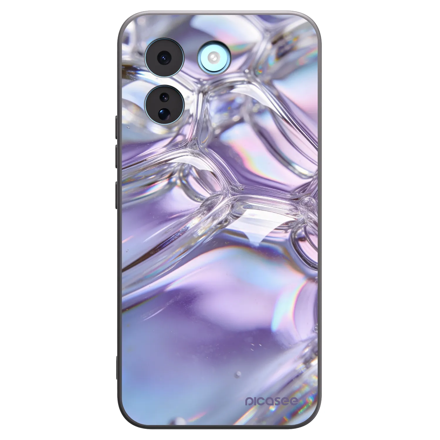 Picasee crna silikonska maskica za Xiaomi Redmi Note 17 Pro MAX 5G - Iridescent bubbles