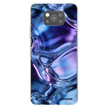Picasee crna silikonska maskica za Xiaomi Poco X3 - Iris liquid