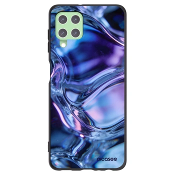 Picasee crna silikonska maskica za Samsung Galaxy A22 A225F 4G - Iris liquid