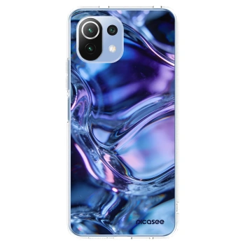 Picasee silikonska prozirna maskica za Xiaomi 11 Lite 5G NE - Iris liquid