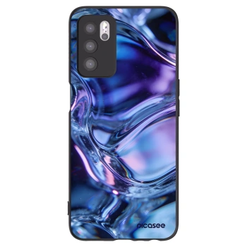 Picasee crna silikonska maskica za OPPO A16 - Iris liquid