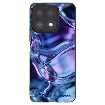 Picasee crna silikonska maskica za Honor X8a - Iris liquid