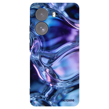 Picasee crna silikonska maskica za Xiaomi Poco X7 - Iris liquid