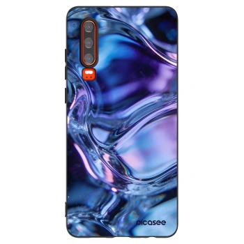 Picasee crna silikonska maskica za Huawei P30 - Iris liquid