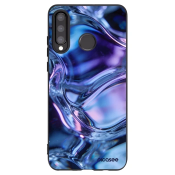 Picasee crna silikonska maskica za Huawei P30 Lite - Iris liquid