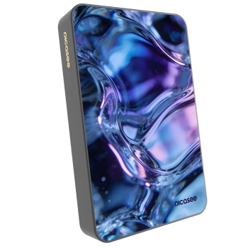 Picasee Prijenosni punjač s MagSafe 10 000 mAh Sivo - Iris liquid