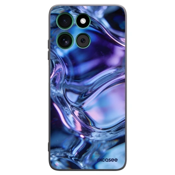 Picasee crna silikonska maskica za Motorola Moto G57 Power - Iris liquid