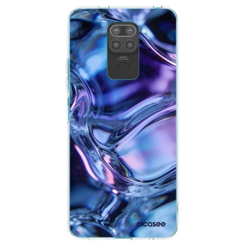 Picasee crna silikonska maskica za Xiaomi Redmi Note 9 - Iris liquid