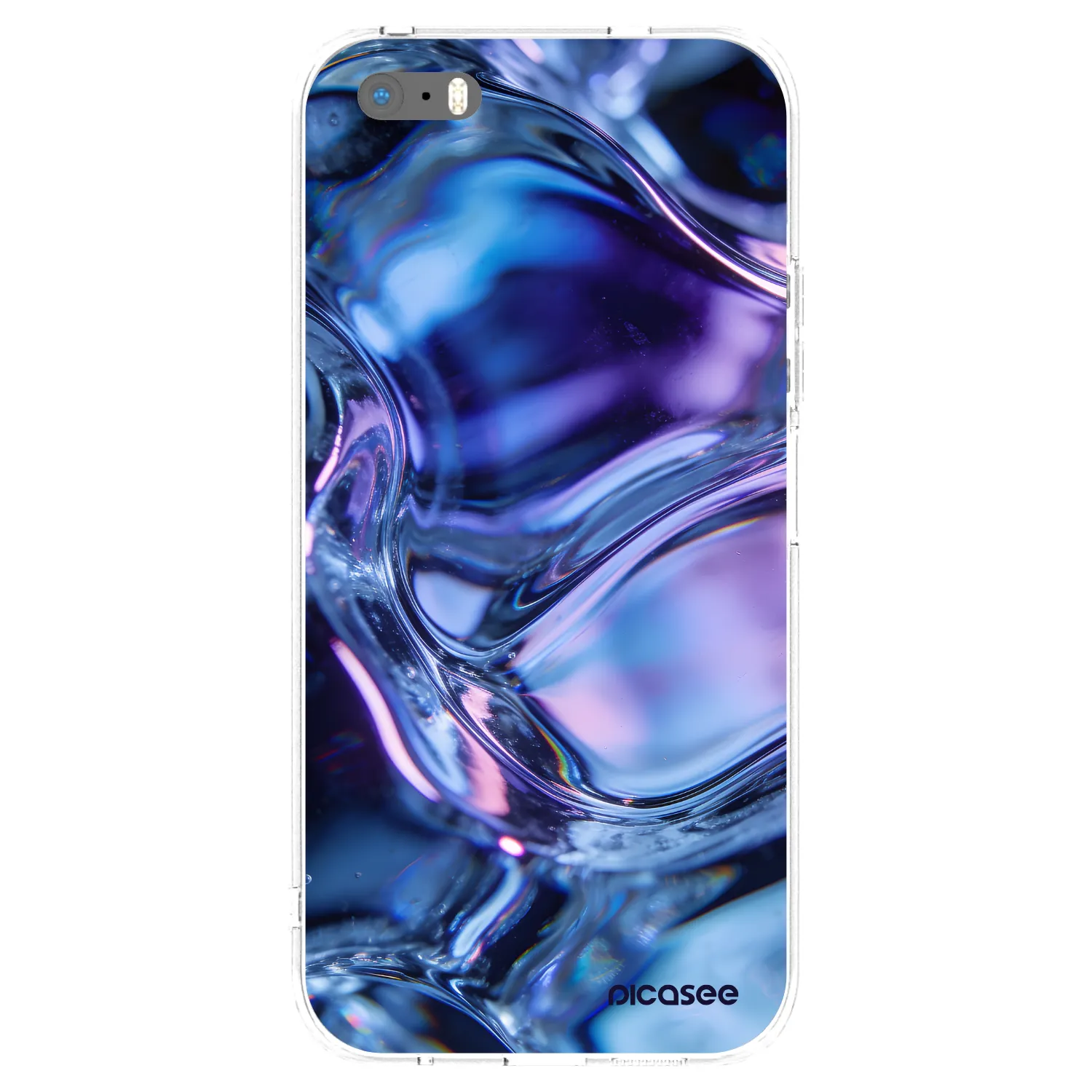Picasee silikonska prozirna maskica za Apple iPhone 5/5S/SE - Iris liquid