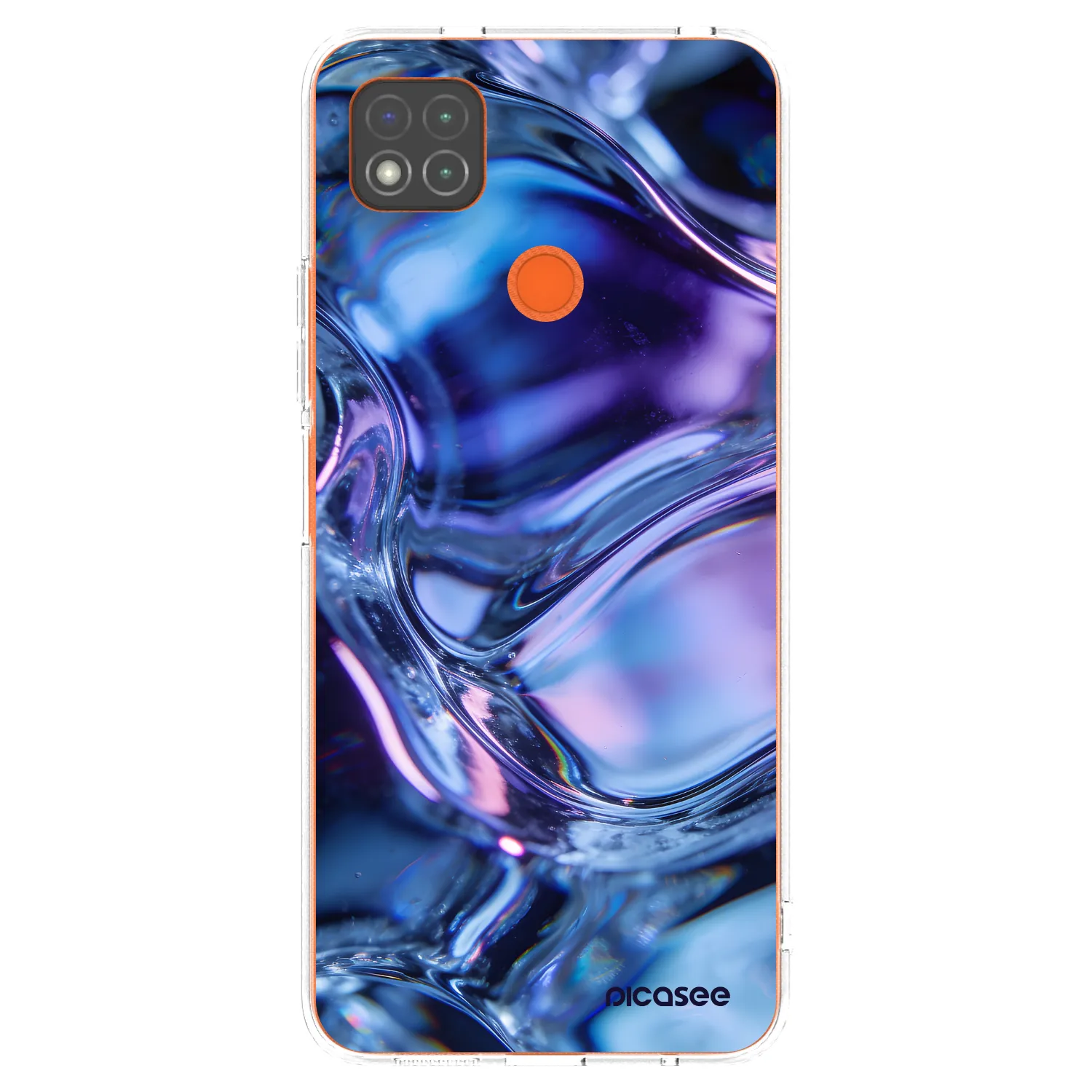 Picasee silikonska prozirna maskica za Xiaomi Redmi 9C - Iris liquid