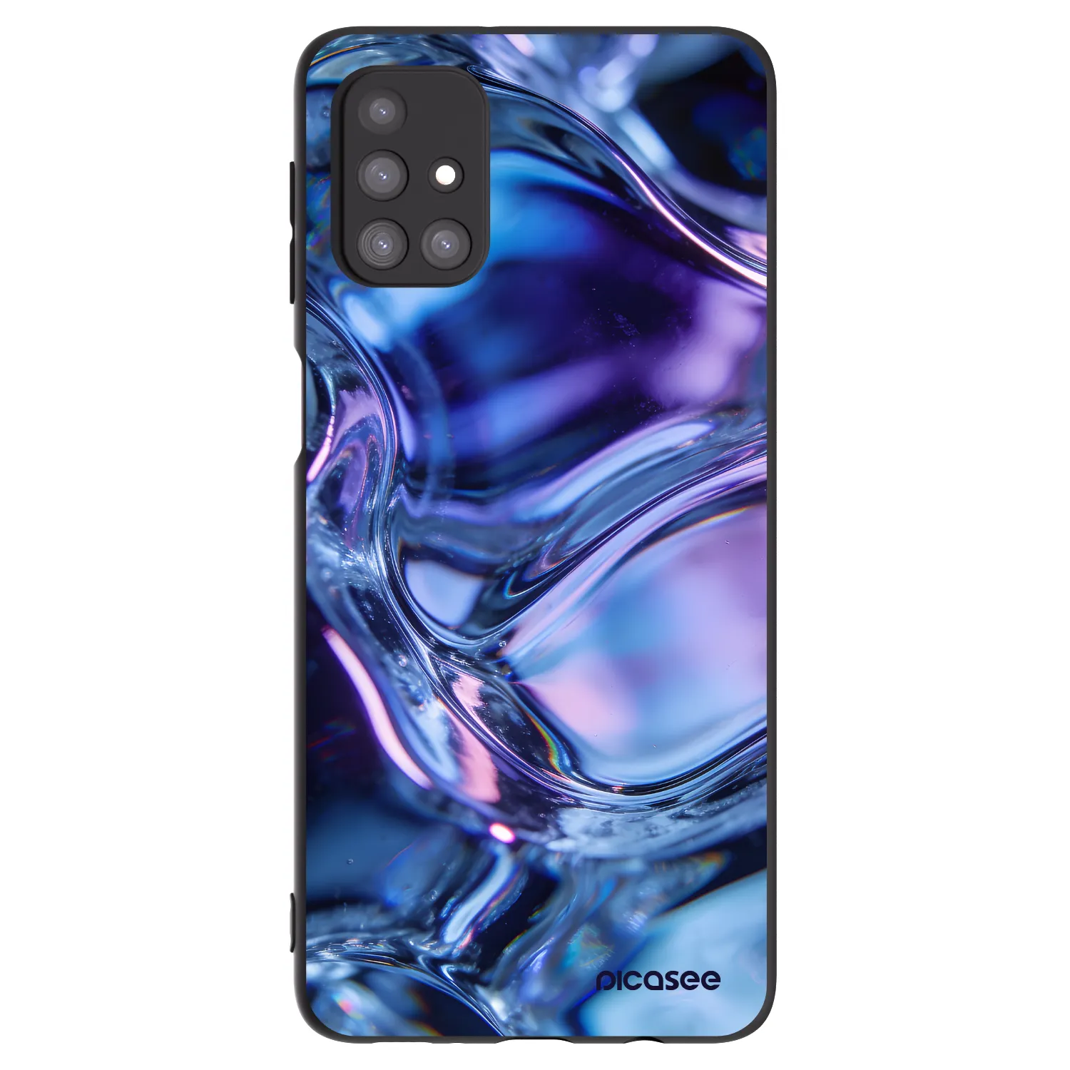 Picasee crna silikonska maskica za Samsung Galaxy M31s - Iris liquid