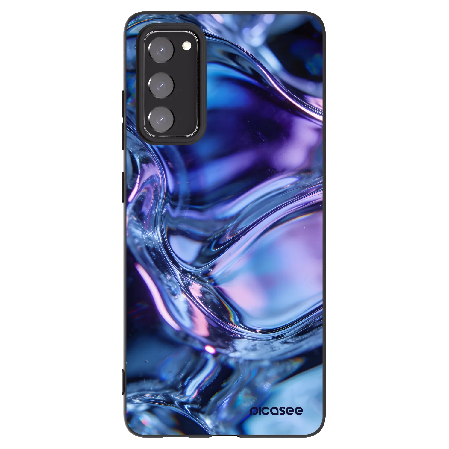 Picasee crna silikonska maskica za Samsung Galaxy S20 FE - Iris liquid