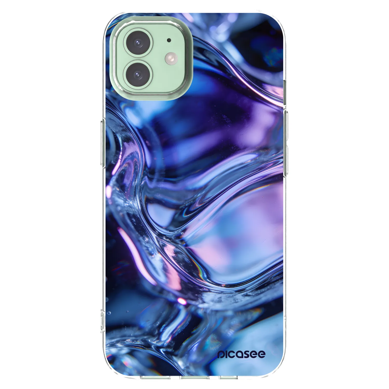 Picasee silikonska prozirna maskica za Apple iPhone 12 - Iris liquid