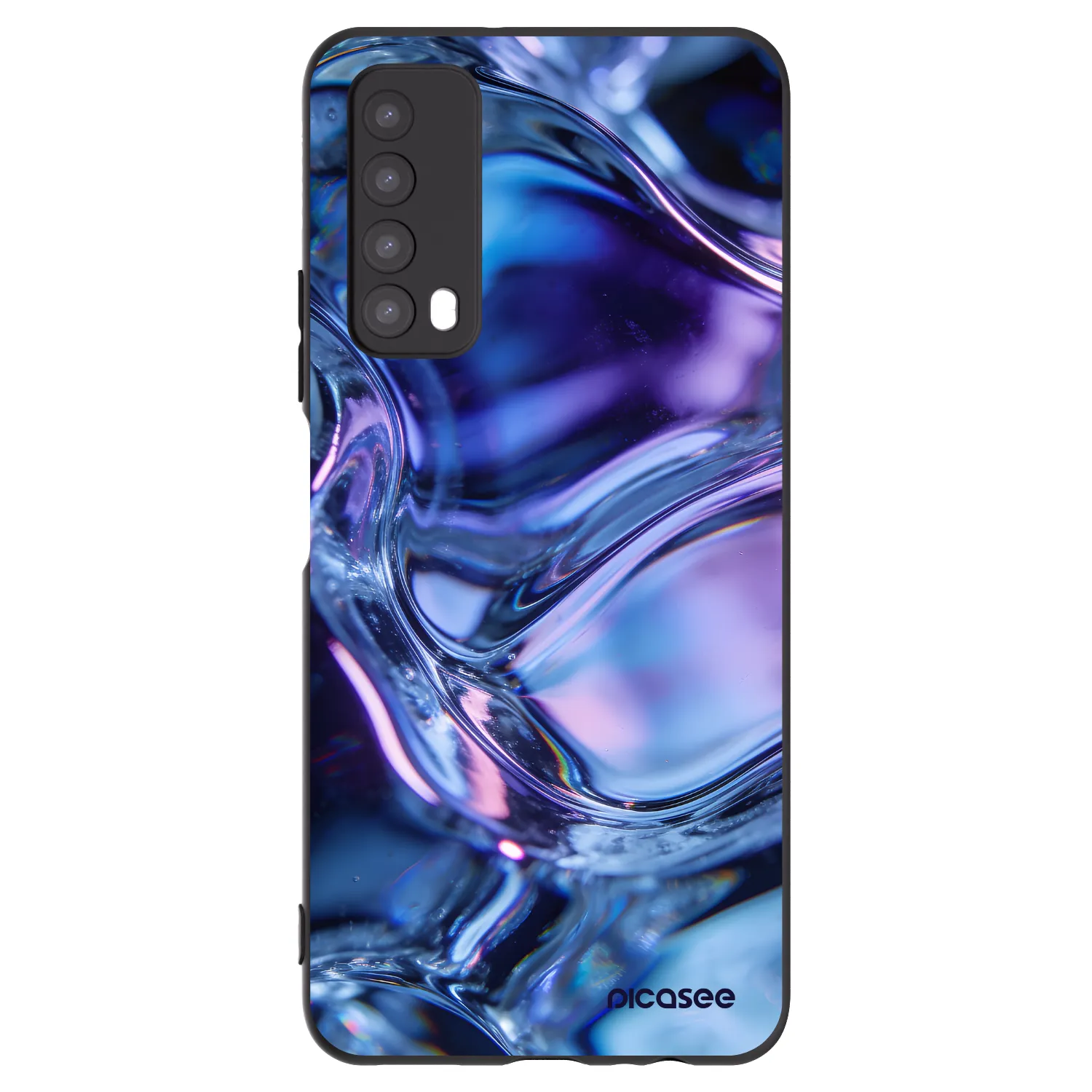 Picasee crna silikonska maskica za Huawei P Smart 2021 - Iris liquid