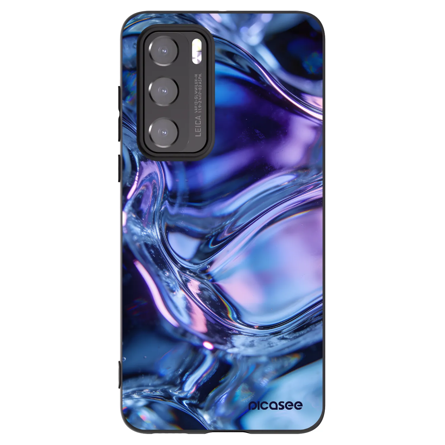 Picasee crna silikonska maskica za Huawei P40 - Iris liquid