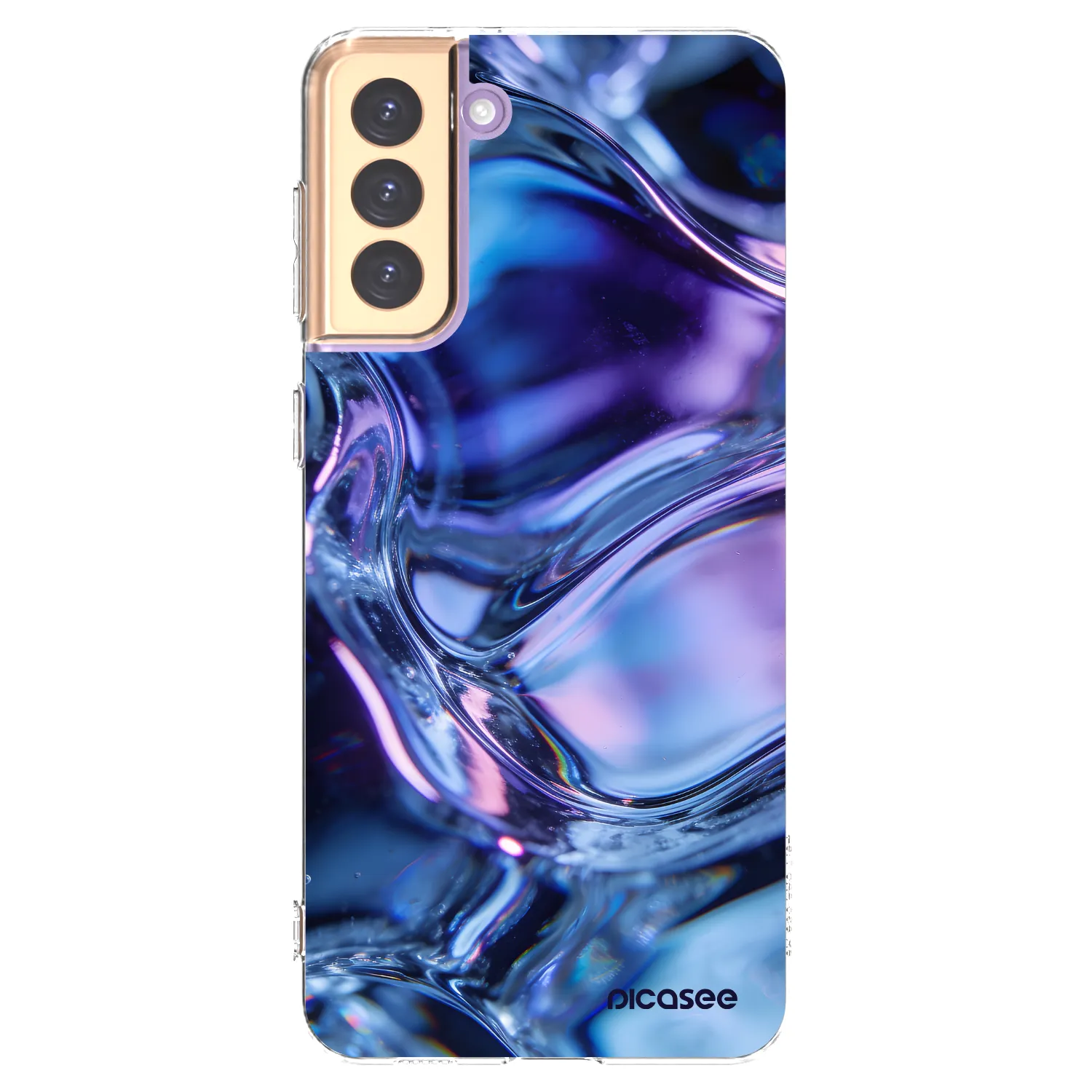 Picasee silikonska prozirna maskica za Samsung Galaxy S21+ 5G G996F - Iris liquid