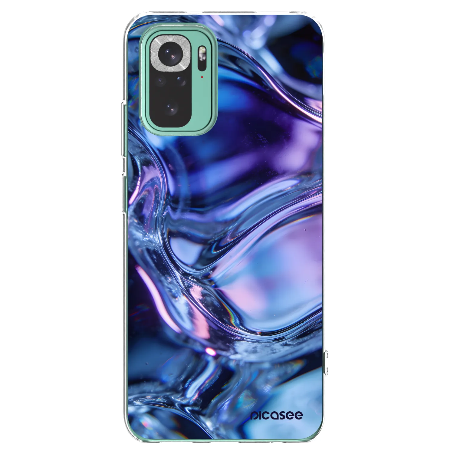 Picasee silikonska prozirna maskica za Xiaomi Redmi Note 10 Pro - Iris liquid