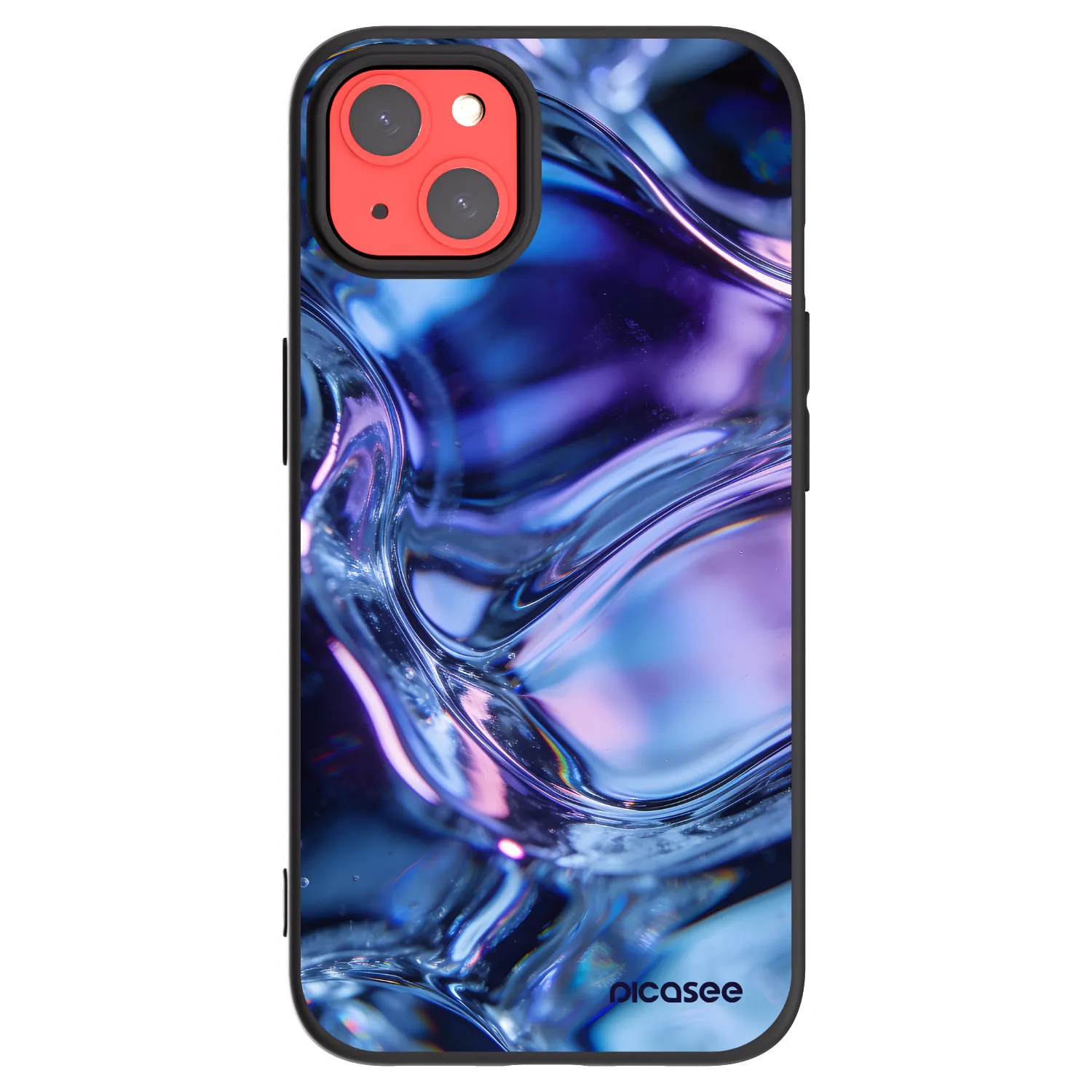 Picasee crna silikonska maskica za Apple iPhone 13 - Iris liquid
