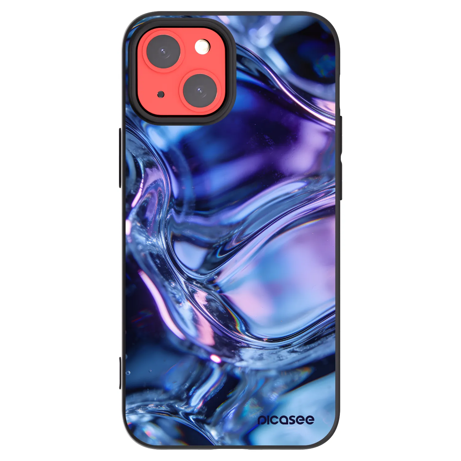 Picasee crna silikonska maskica za Apple iPhone 13 mini - Iris liquid