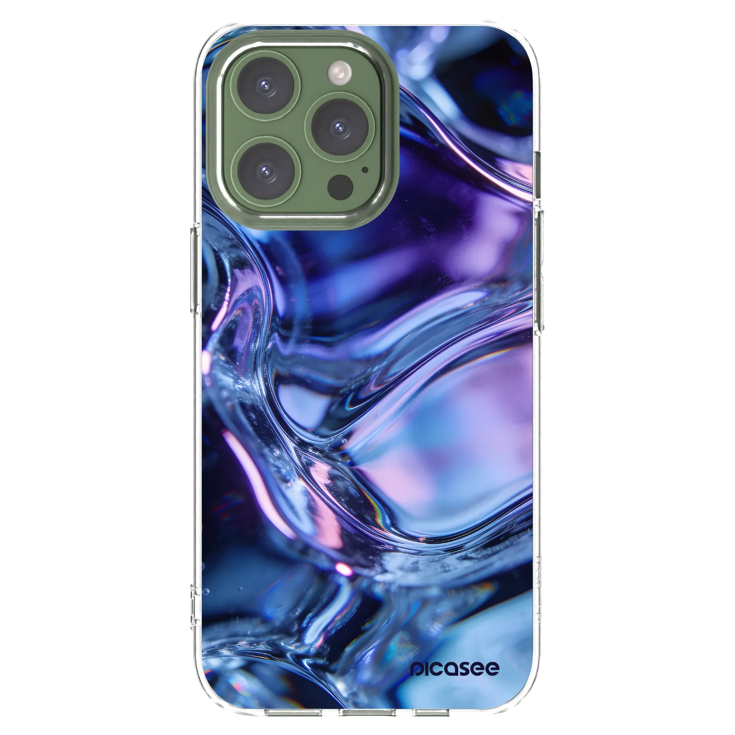Picasee silikonska prozirna maskica za Apple iPhone 13 Pro - Iris liquid