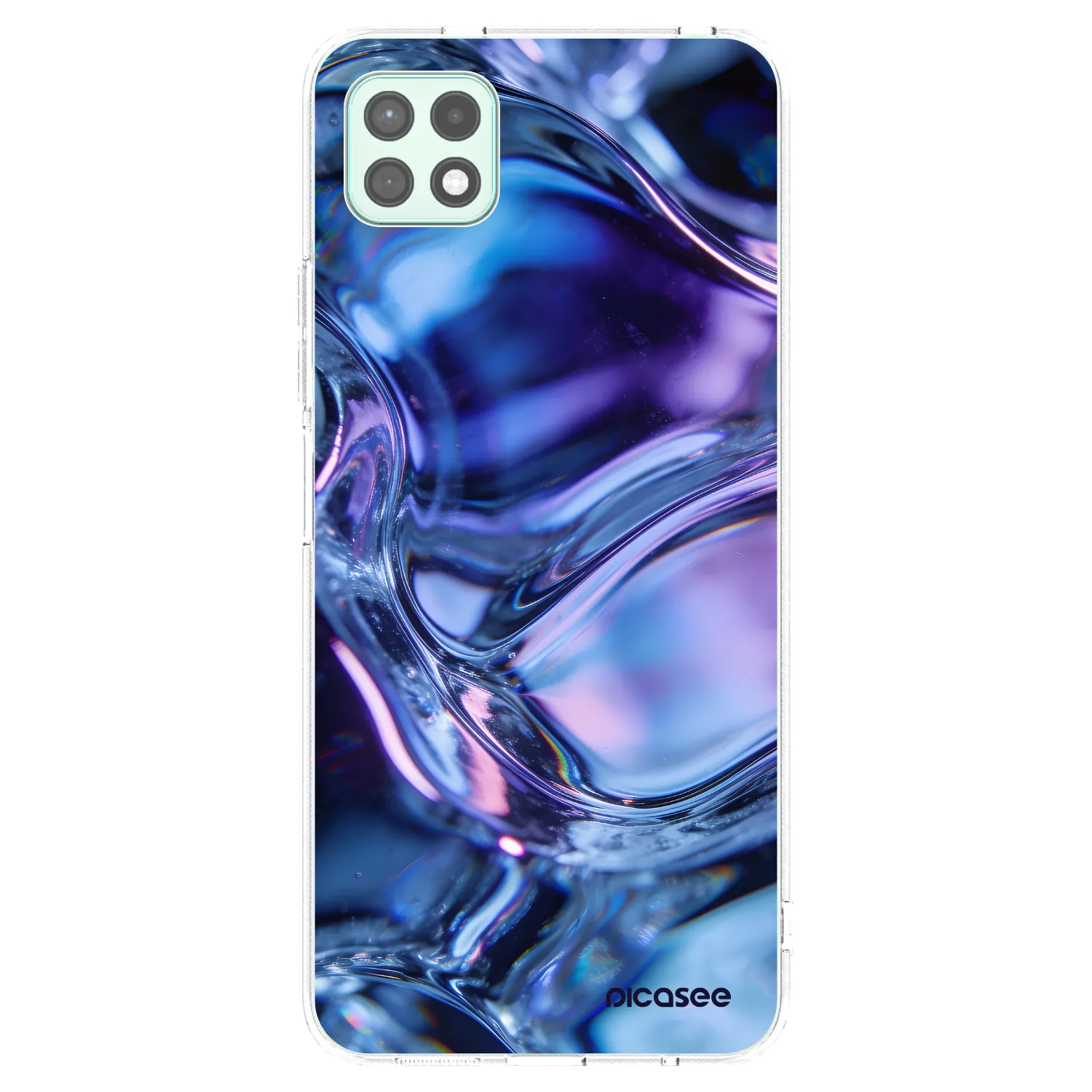 Picasee silikonska prozirna maskica za Samsung Galaxy A22 A226B 5G - Iris liquid