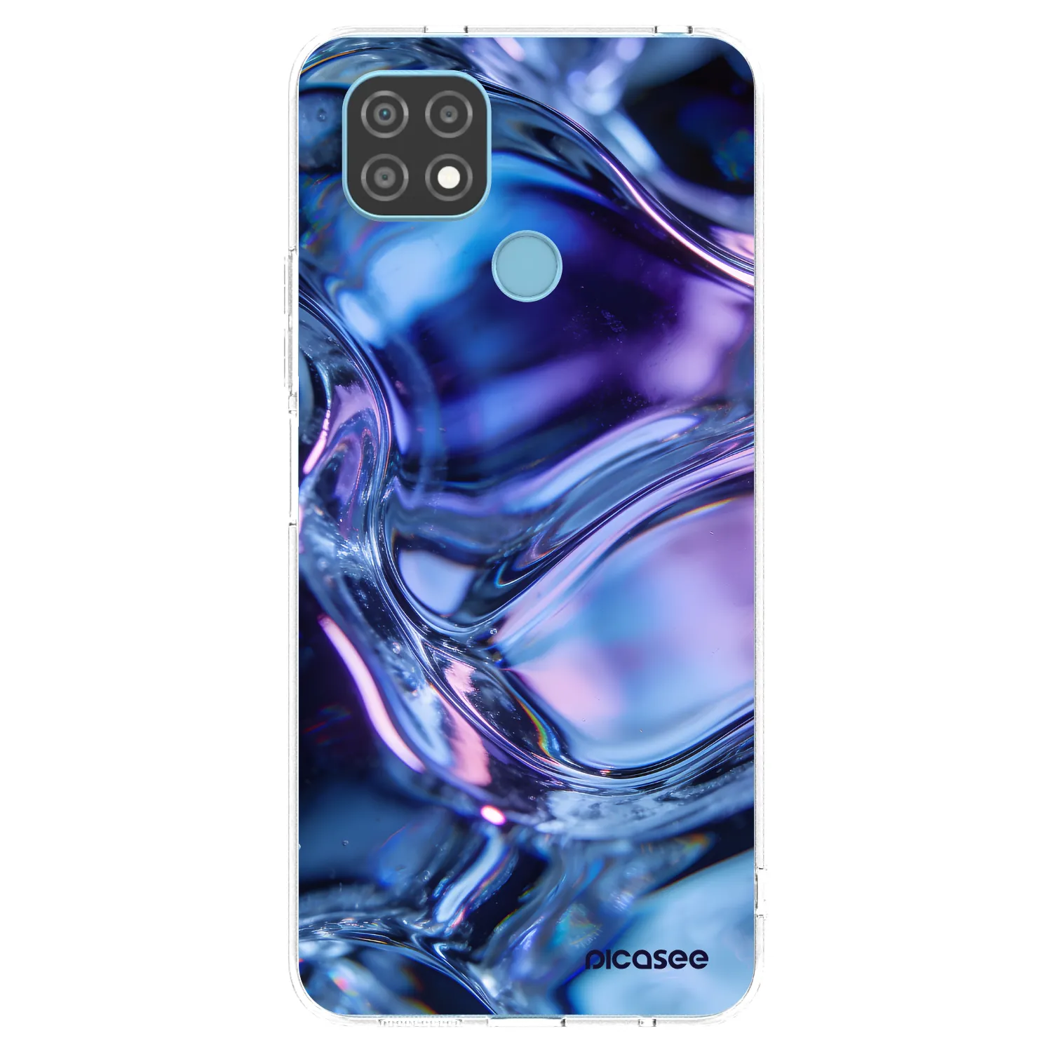 Picasee silikonska prozirna maskica za Realme C21 - Iris liquid