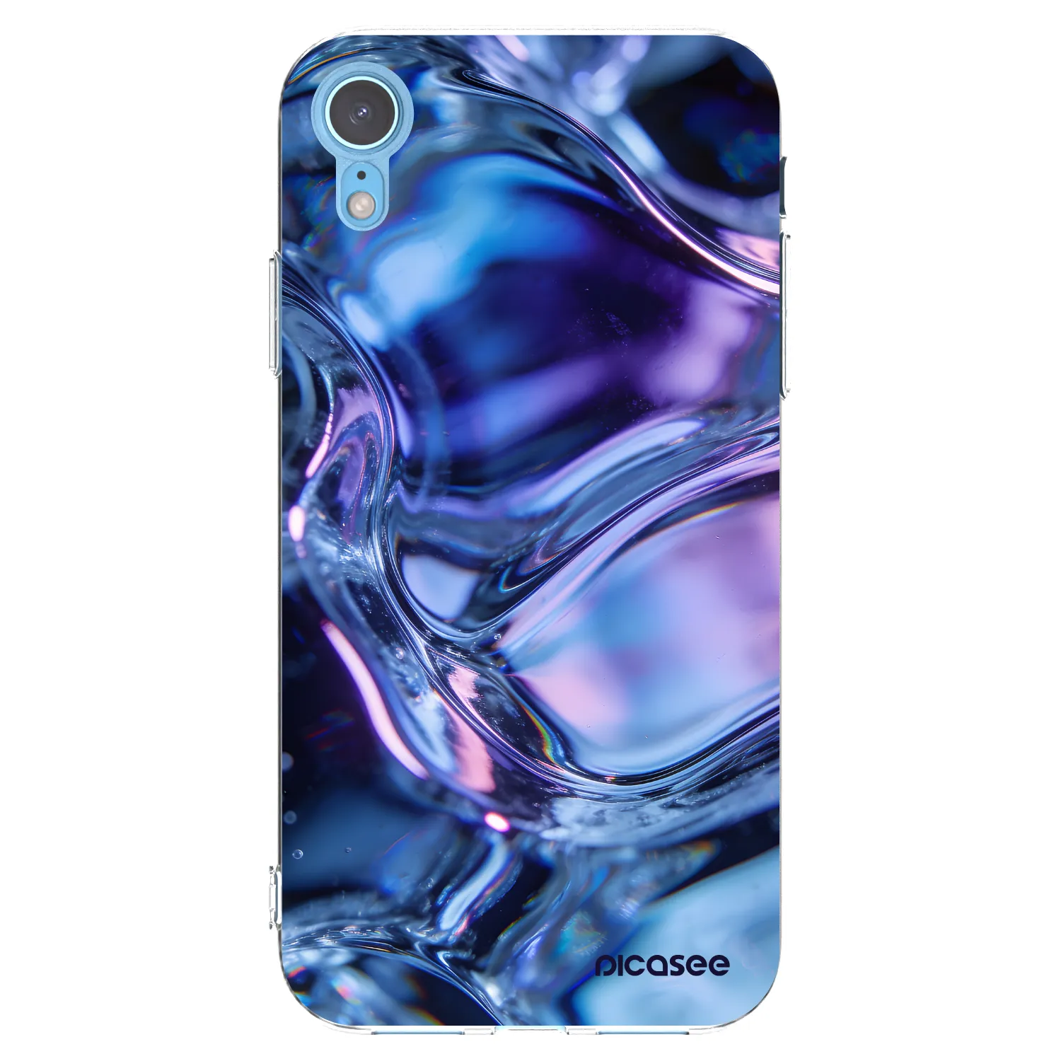 Picasee silikonska prozirna maskica za Apple iPhone XR - Iris liquid