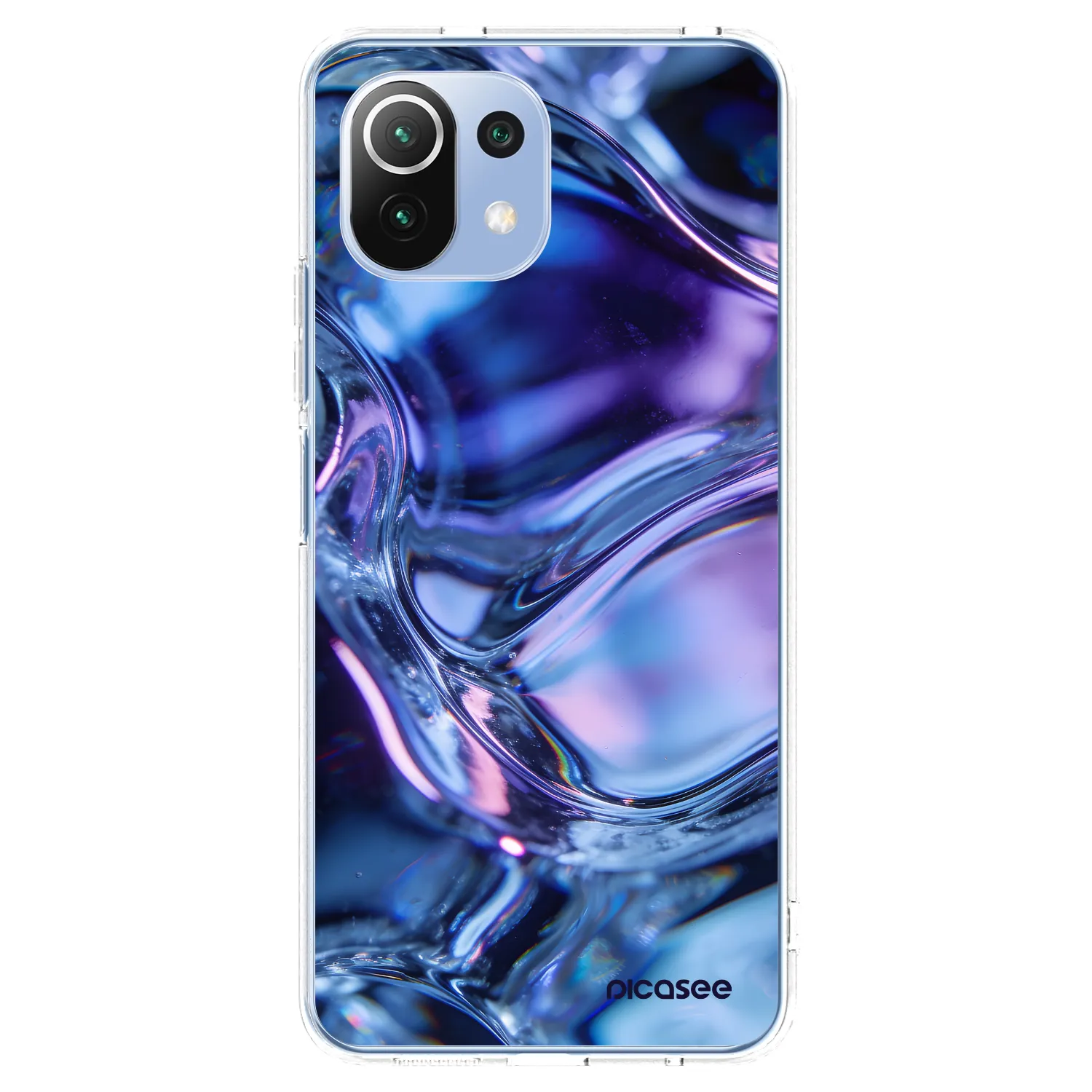Picasee silikonska prozirna maskica za Xiaomi 11 Lite 5G NE - Iris liquid