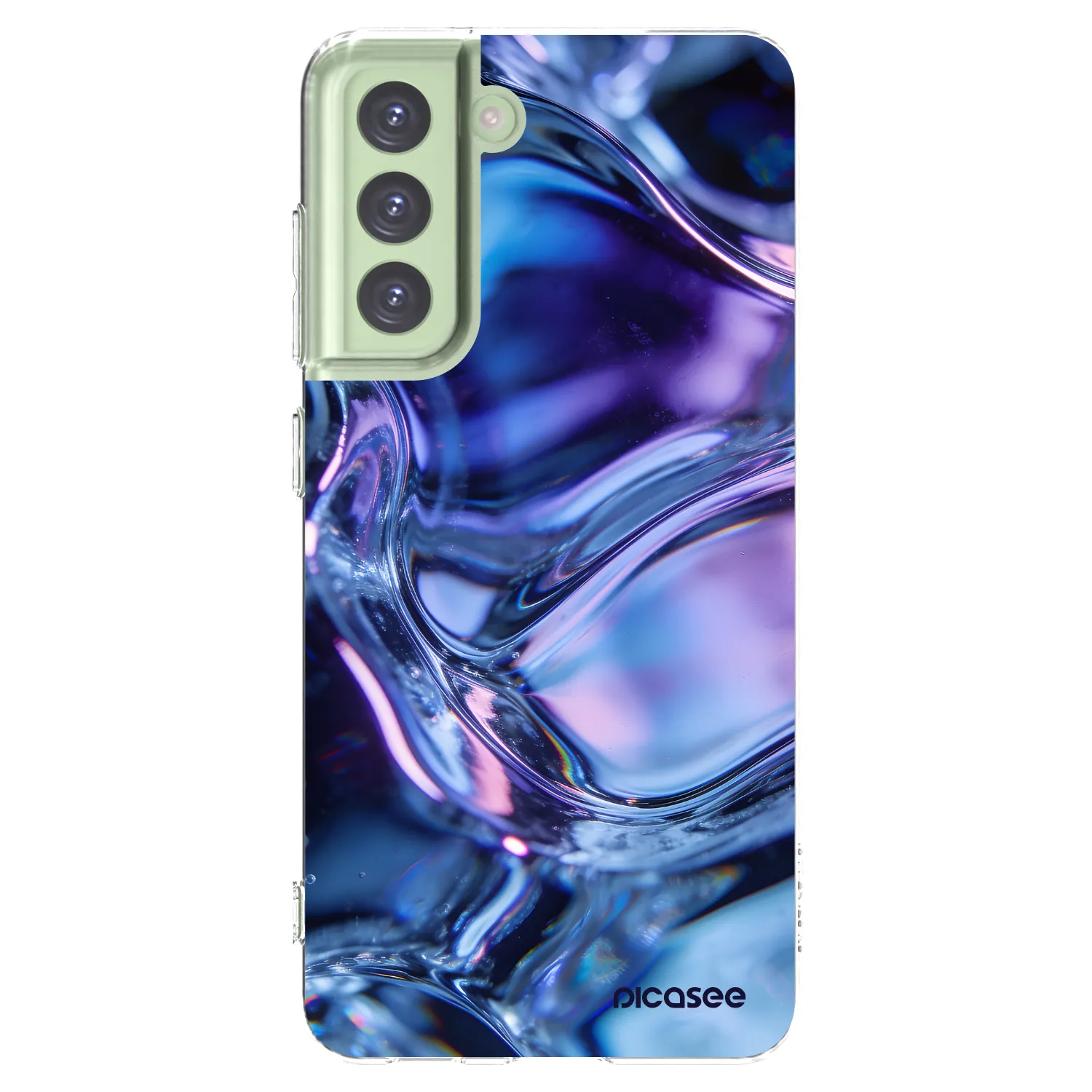 Picasee silikonska prozirna maskica za Samsung Galaxy S21 FE 5G - Iris liquid
