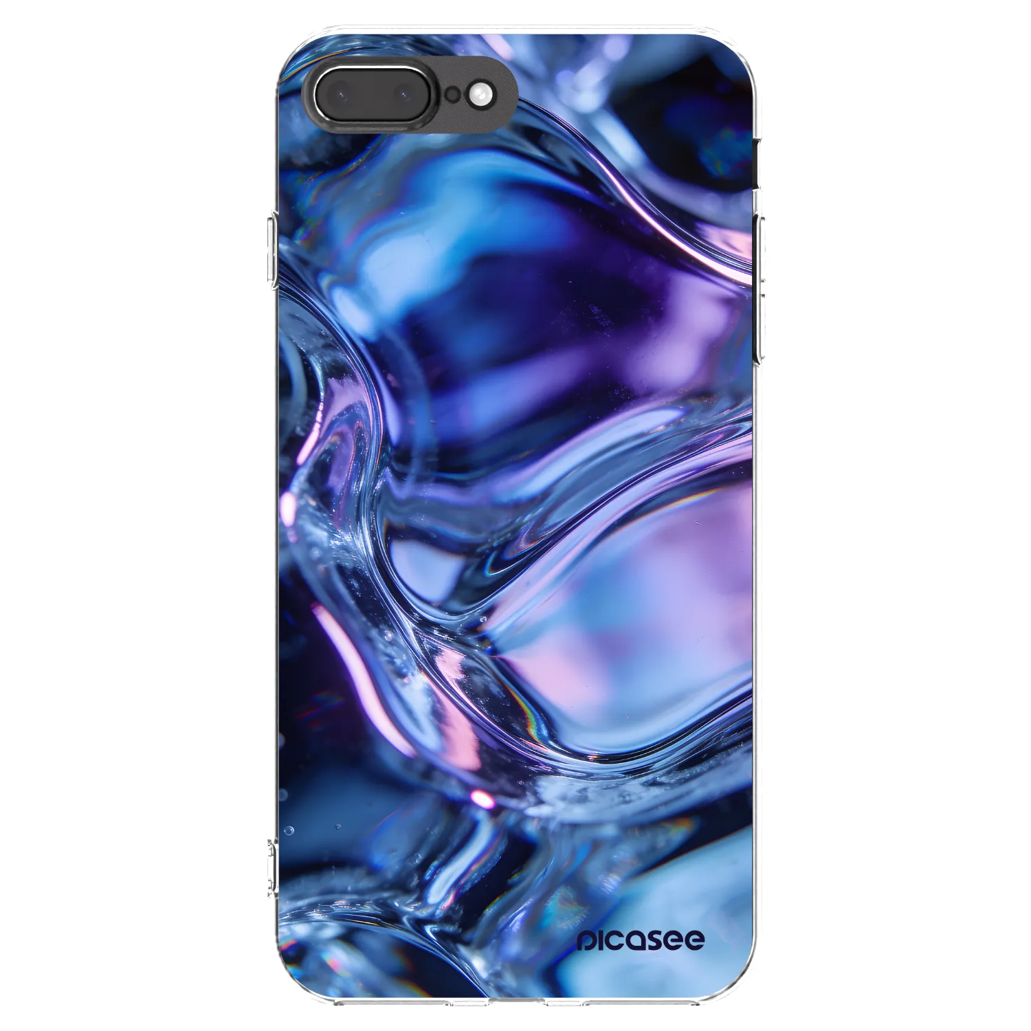 Picasee silikonska prozirna maskica za Apple iPhone 7 Plus - Iris liquid