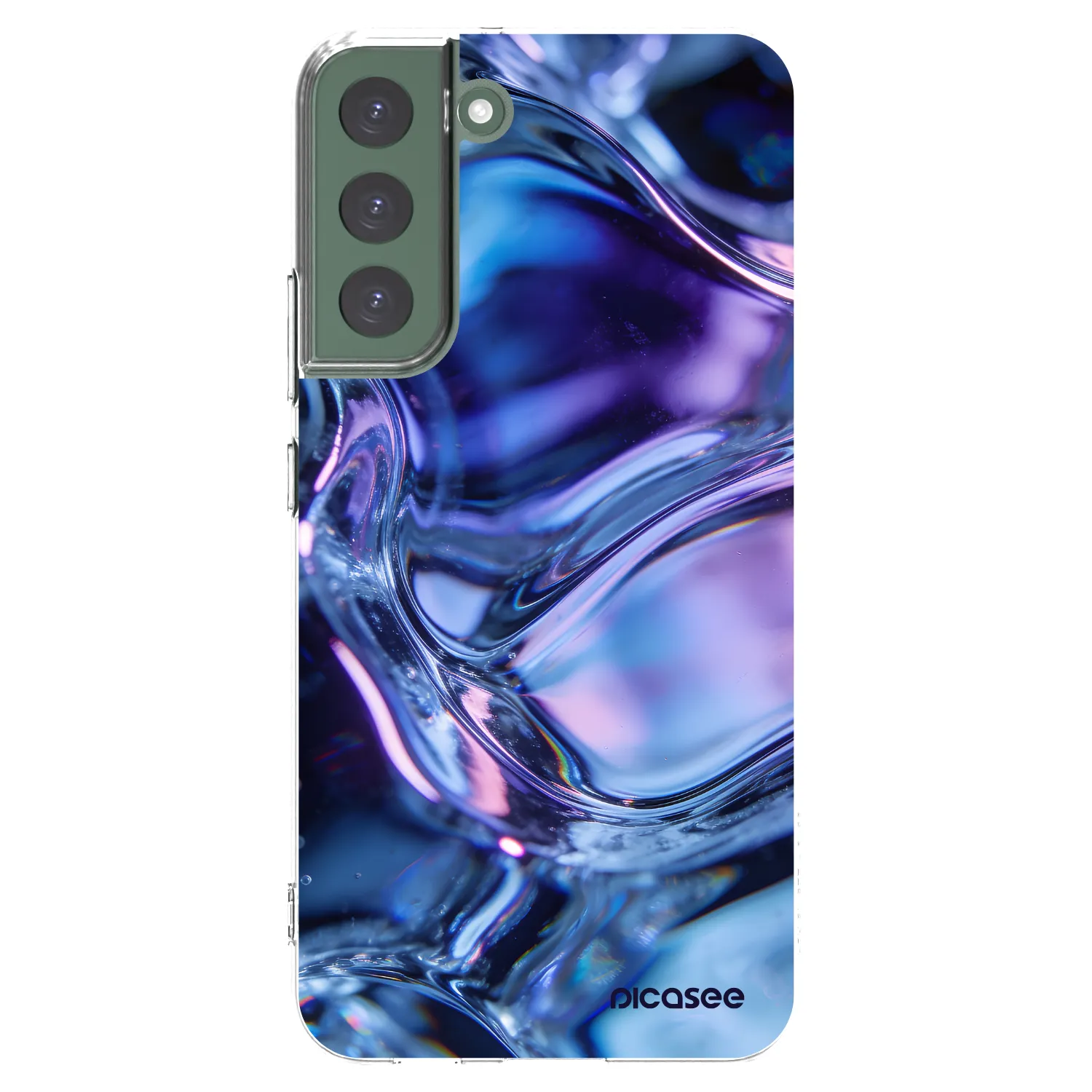 Picasee silikonska prozirna maskica za Samsung Galaxy S22+ 5G - Iris liquid