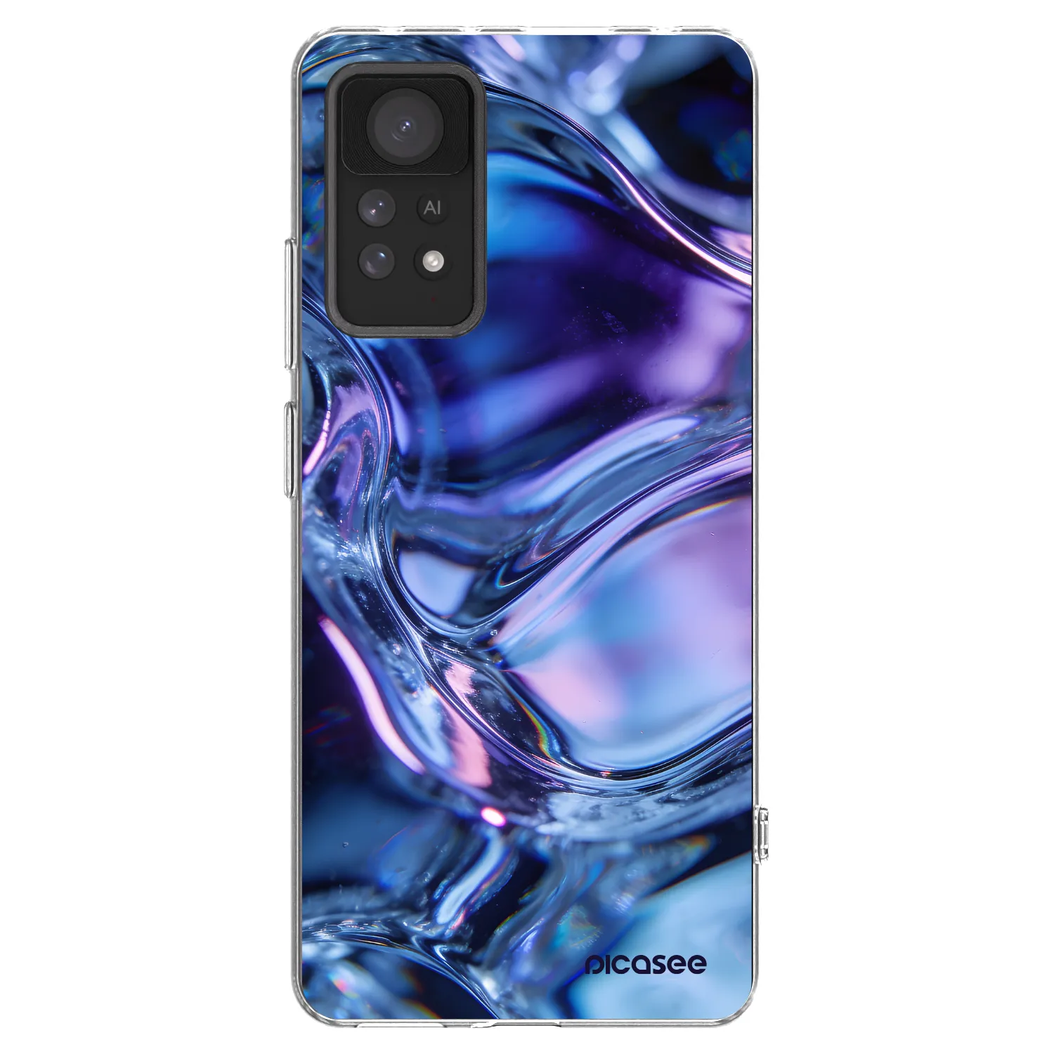 Picasee silikonska prozirna maskica za Xiaomi Redmi Note 11 Pro 5G - Iris liquid