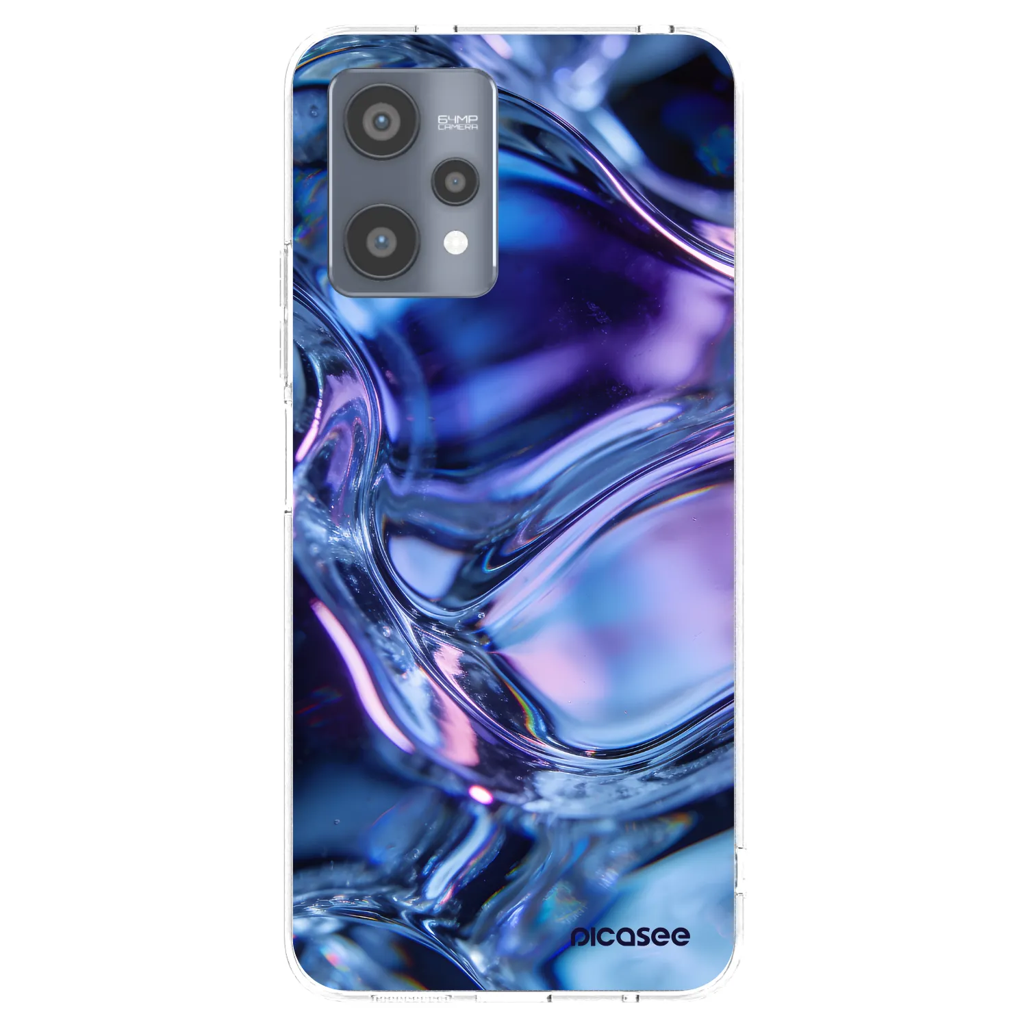 Picasee silikonska prozirna maskica za Realme 9 Pro 5G - Iris liquid