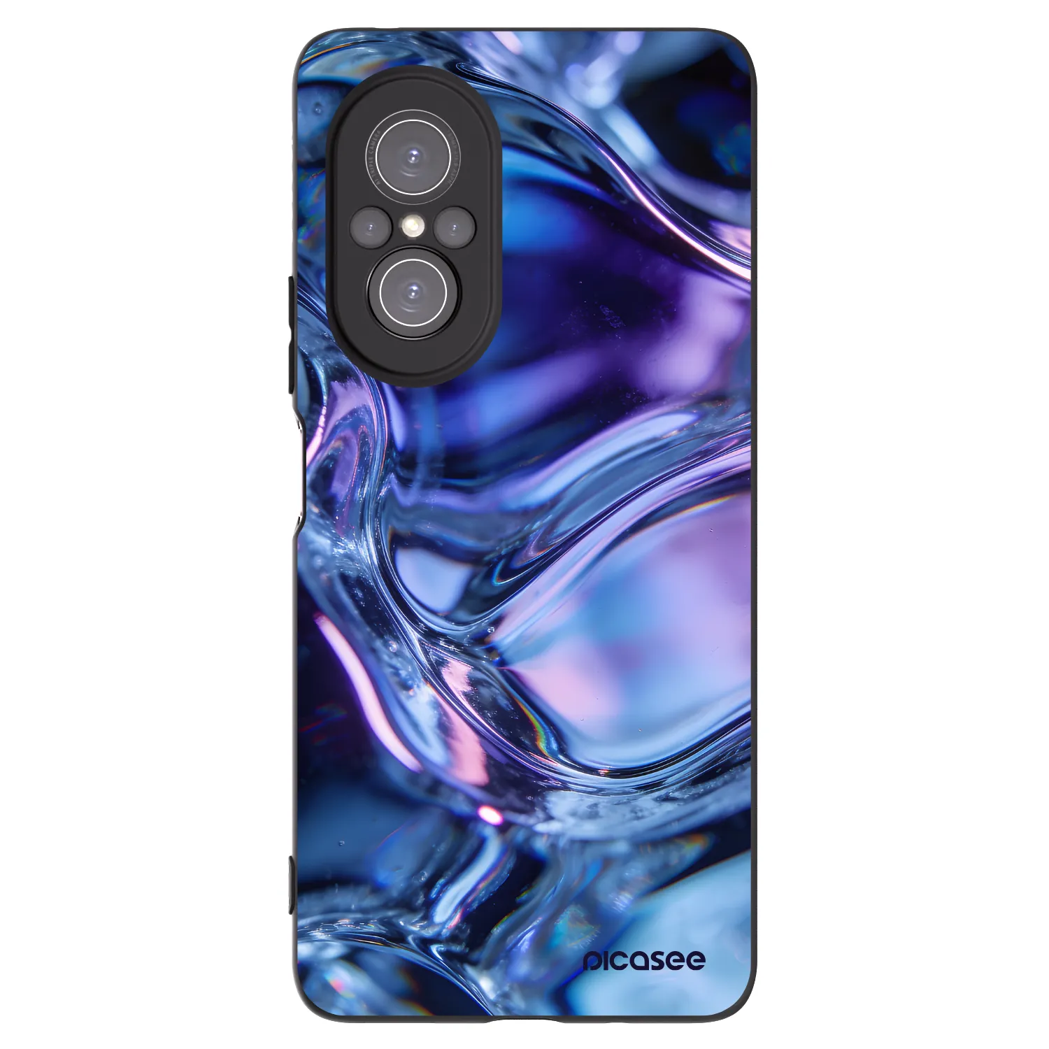 Picasee crna silikonska maskica za Huawei Nova 9 SE - Iris liquid