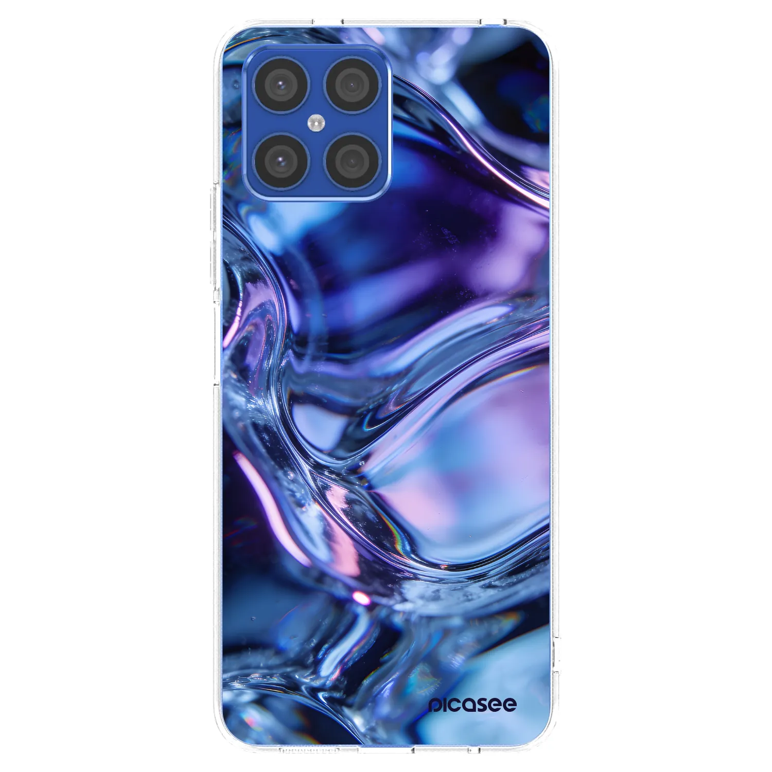 Picasee silikonska prozirna maskica za Honor X8 4G - Iris liquid