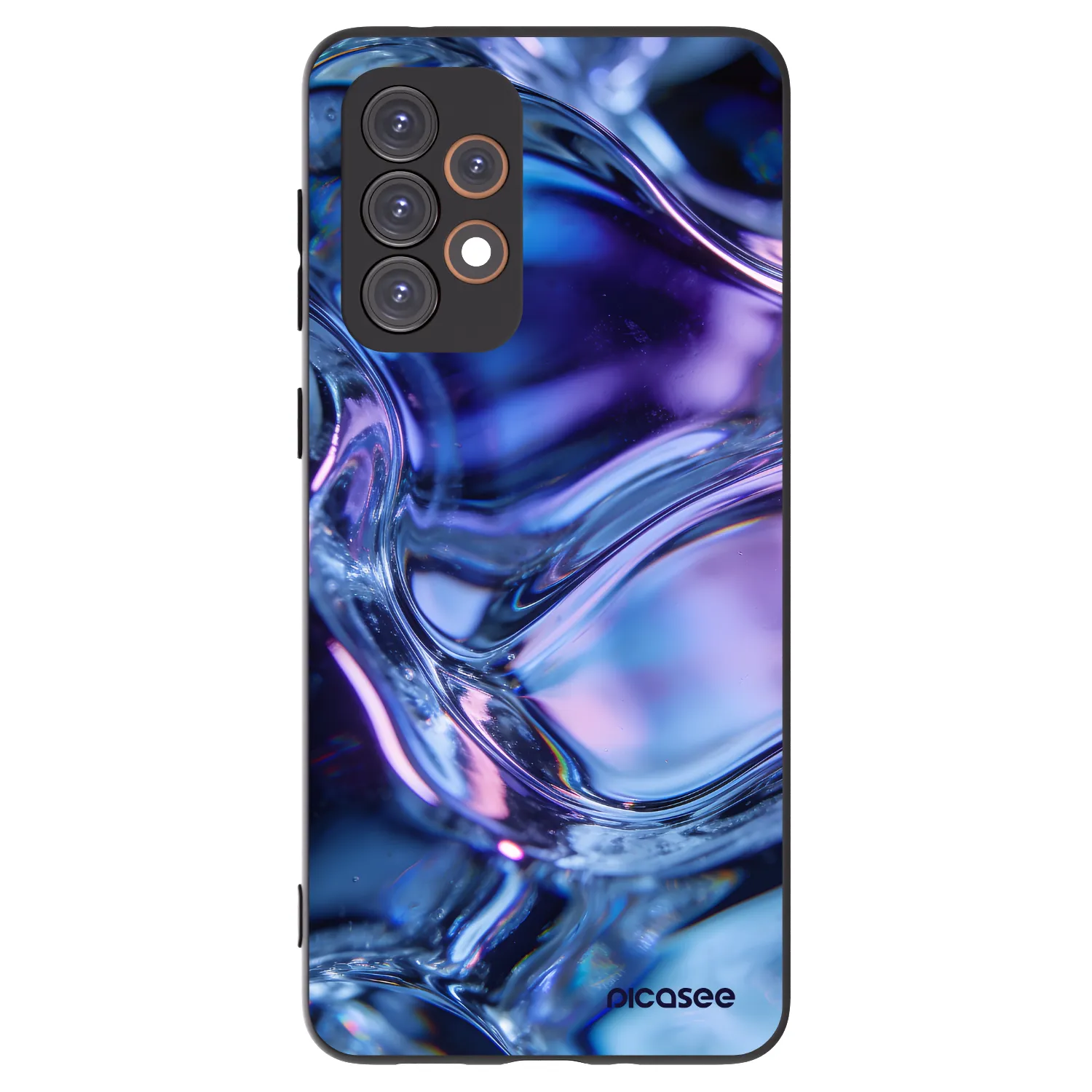 Picasee crna silikonska maskica za Samsung Galaxy A33 5G A336 - Iris liquid