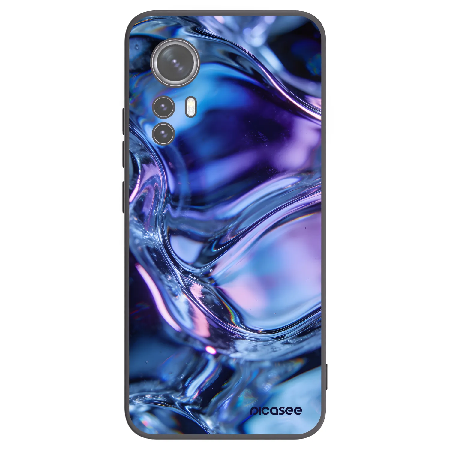 Picasee crna silikonska maskica za Xiaomi 12X - Iris liquid