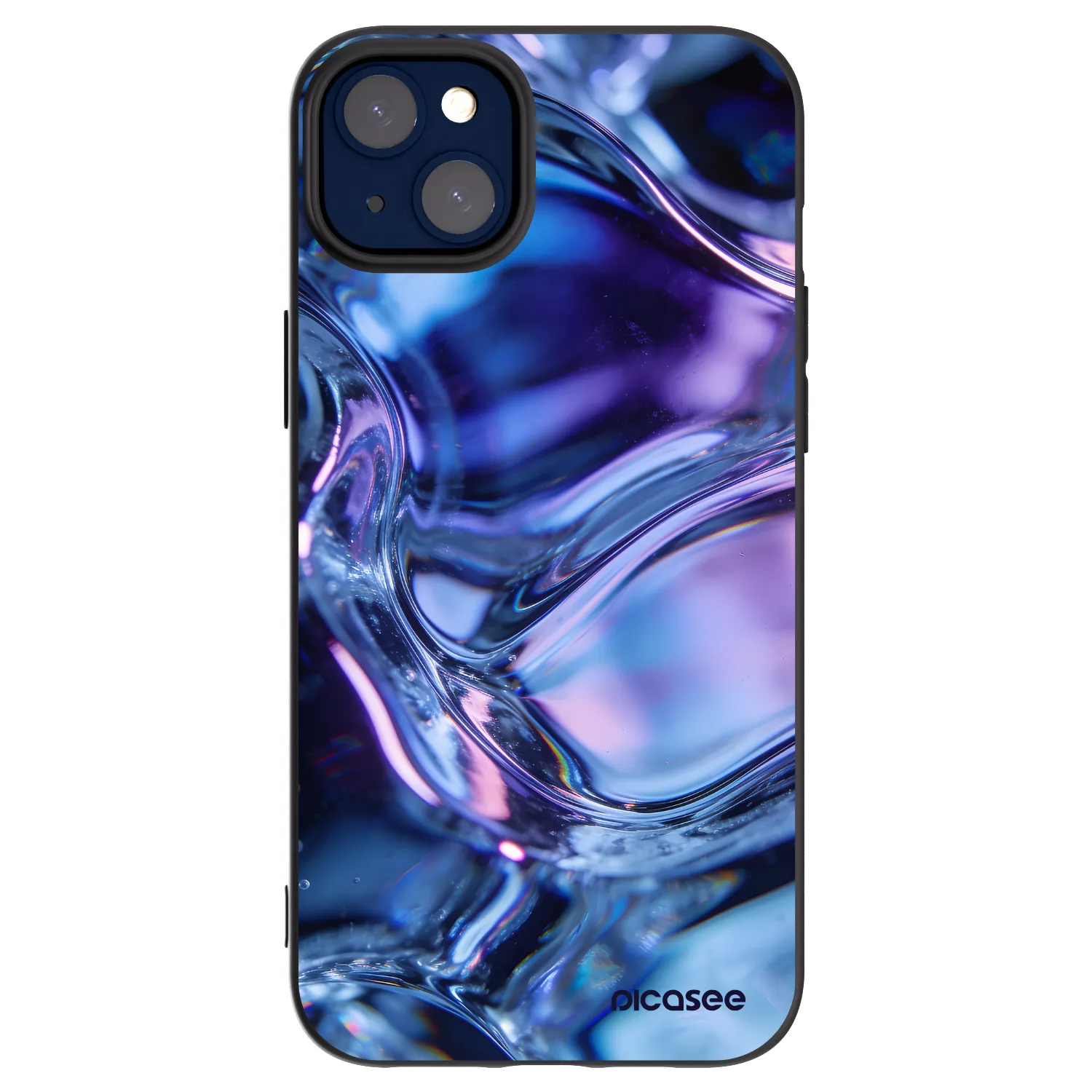 Picasee crna silikonska maskica za Apple iPhone 14 Plus - Iris liquid