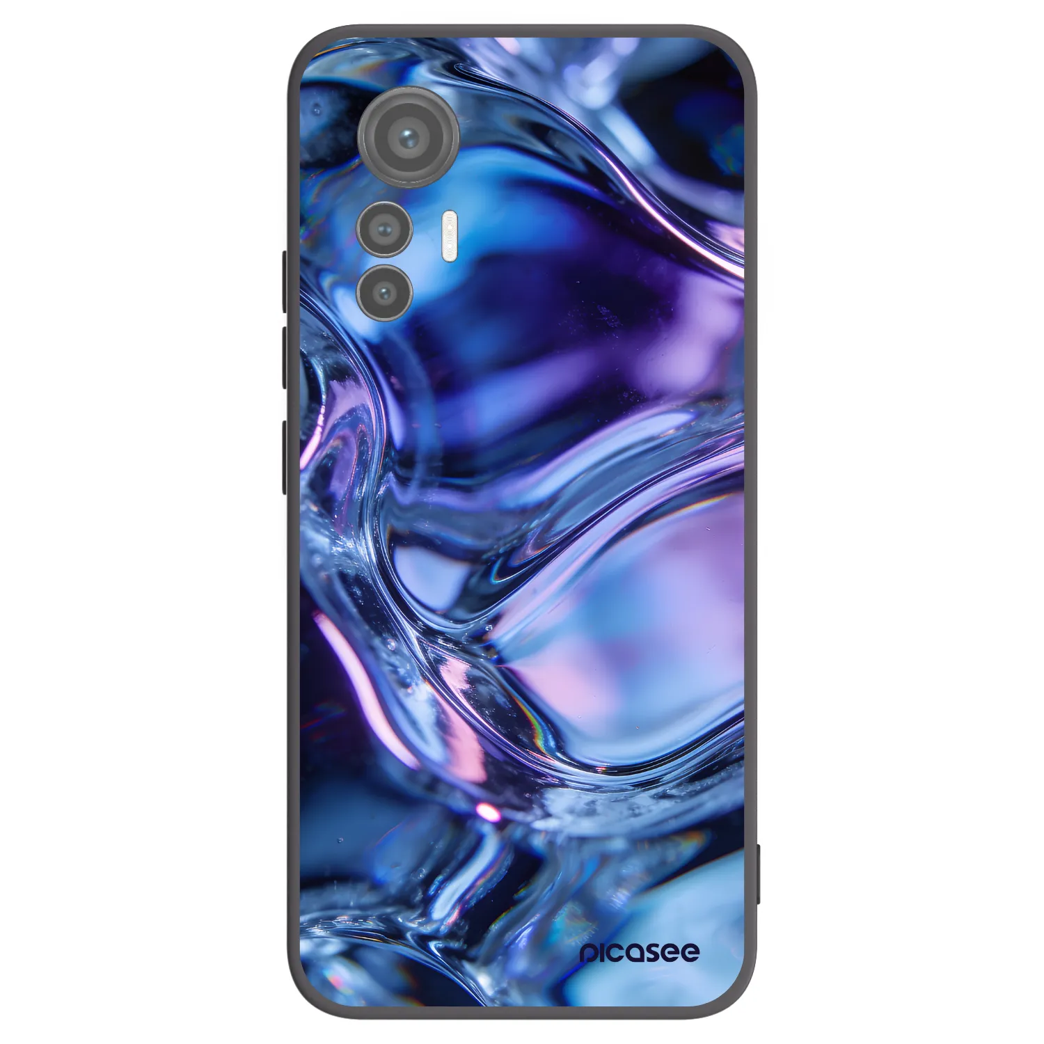 Picasee crna silikonska maskica za Xiaomi 12 Lite - Iris liquid
