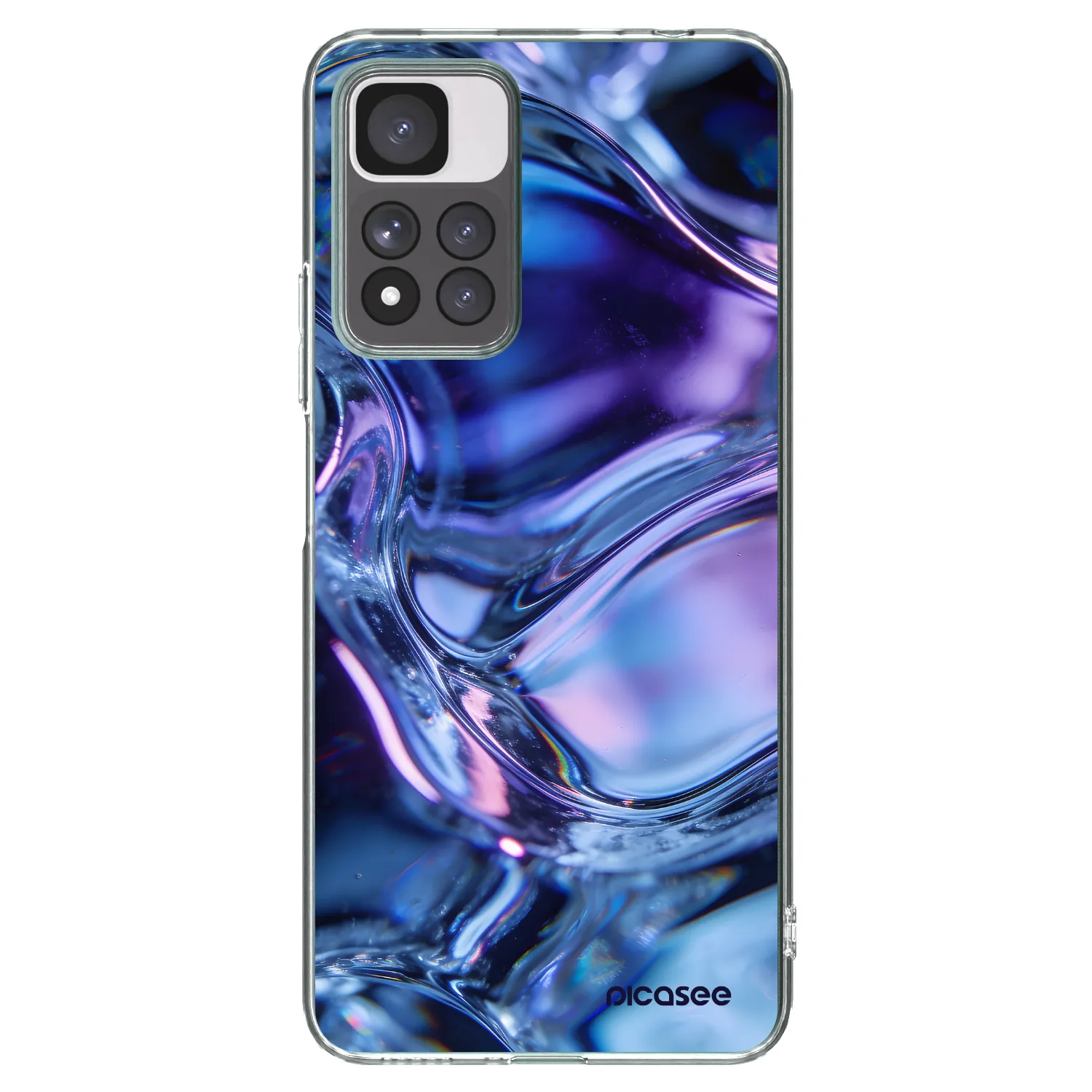 Picasee silikonska prozirna maskica za Xiaomi Redmi Note 11 Pro+ 5G - Iris liquid