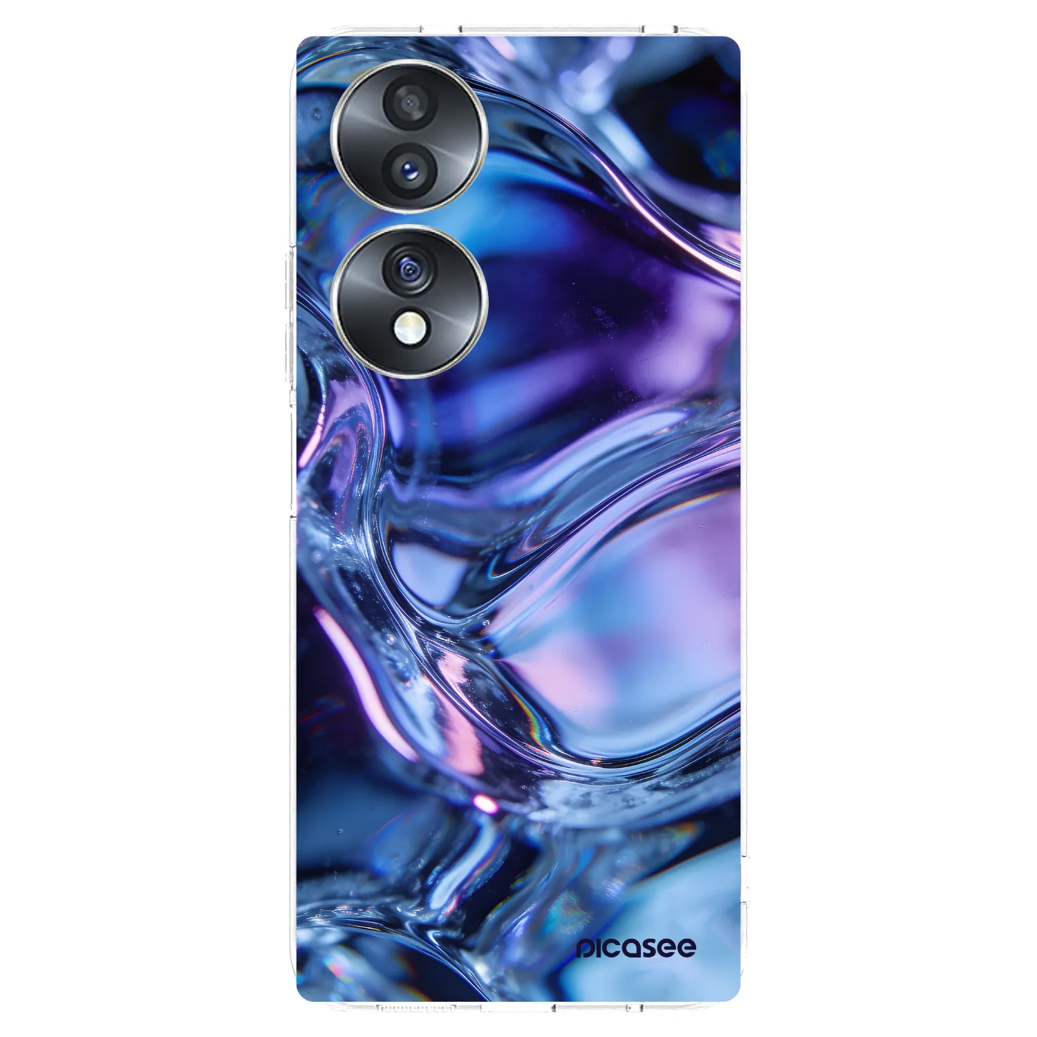 Picasee silikonska prozirna maskica za Honor 70 - Iris liquid
